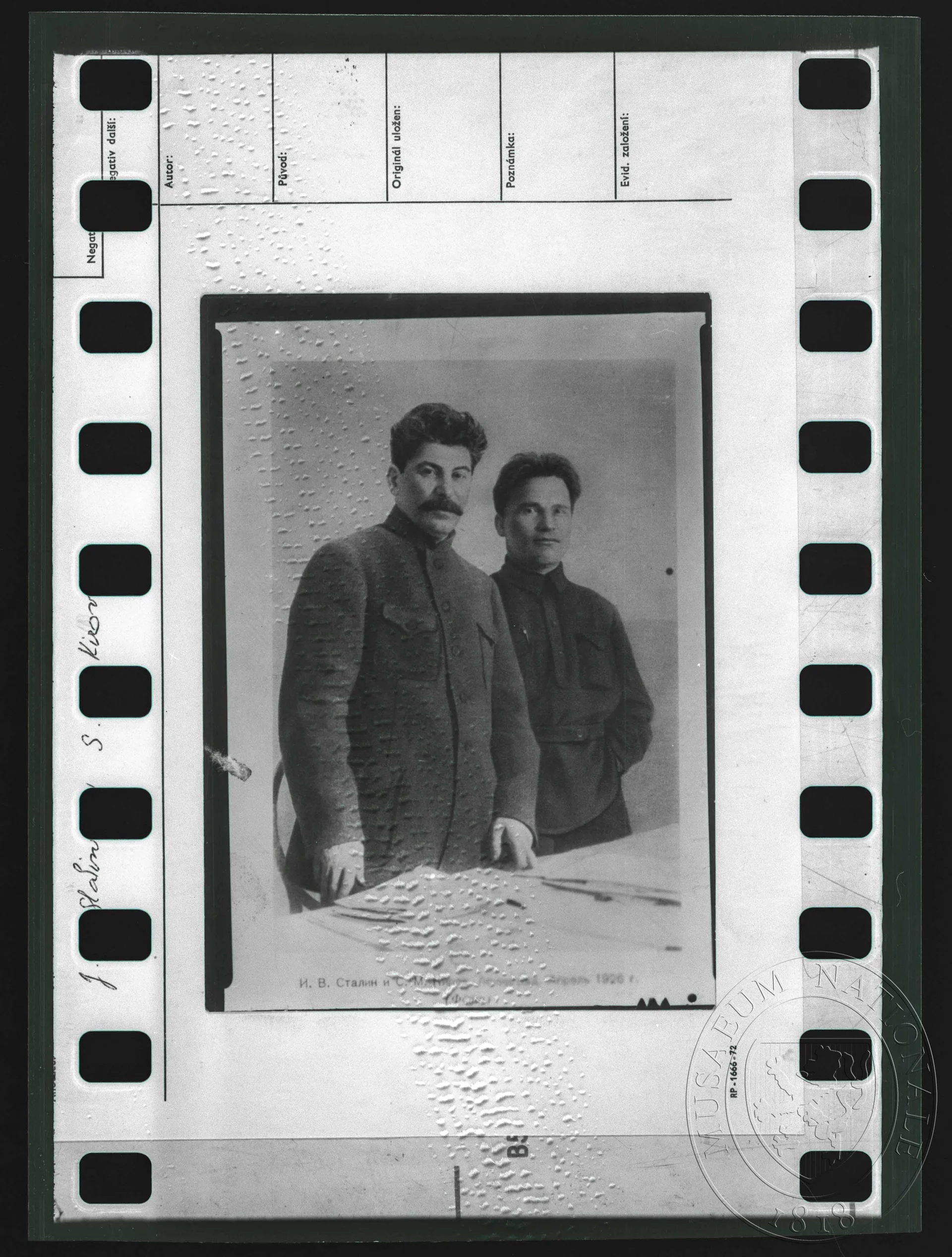 Obrázek Fotografie, J. V. Stalin a S. M. Kirov