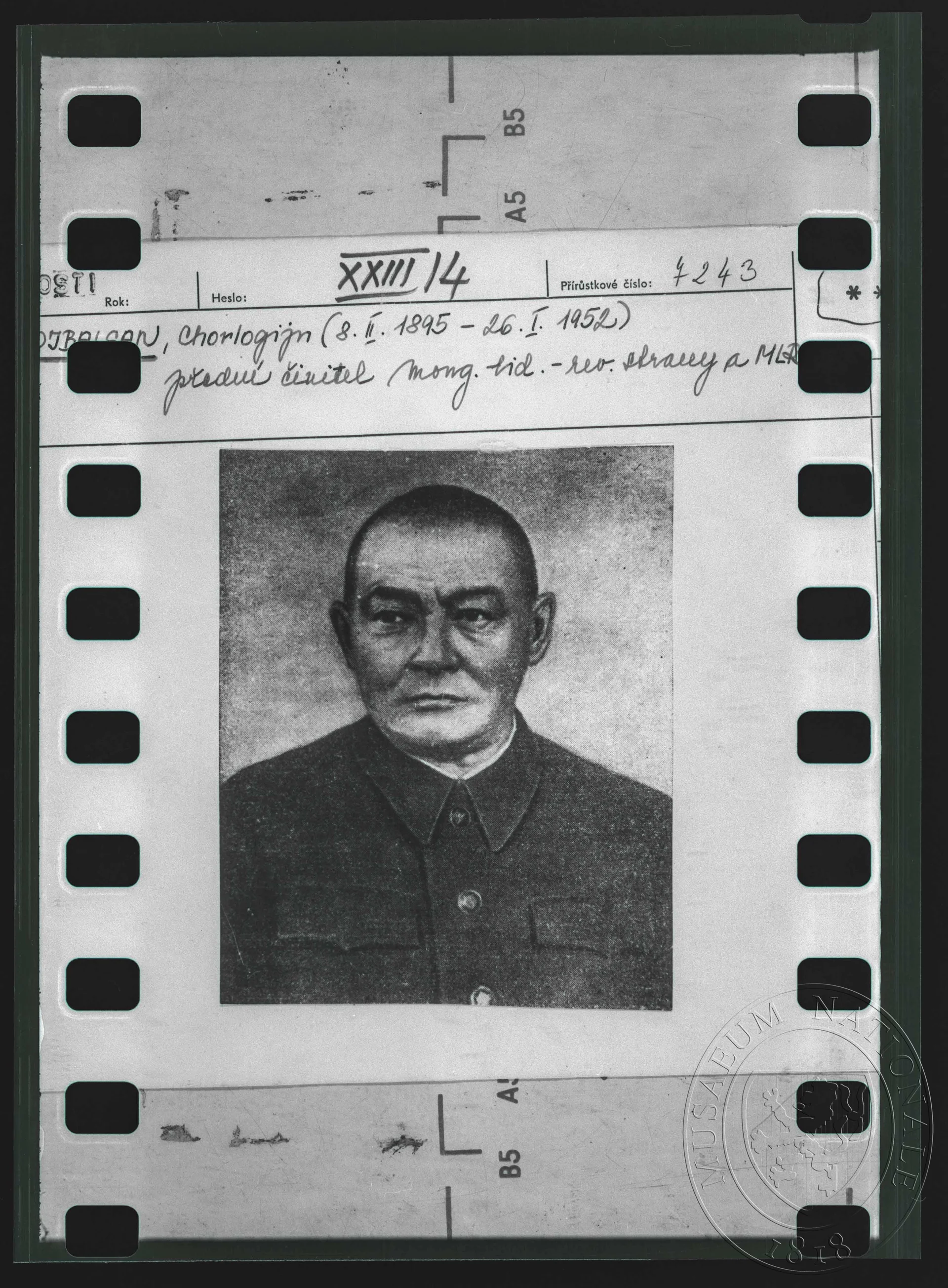 Obrázek Fotografie, mongolský politik