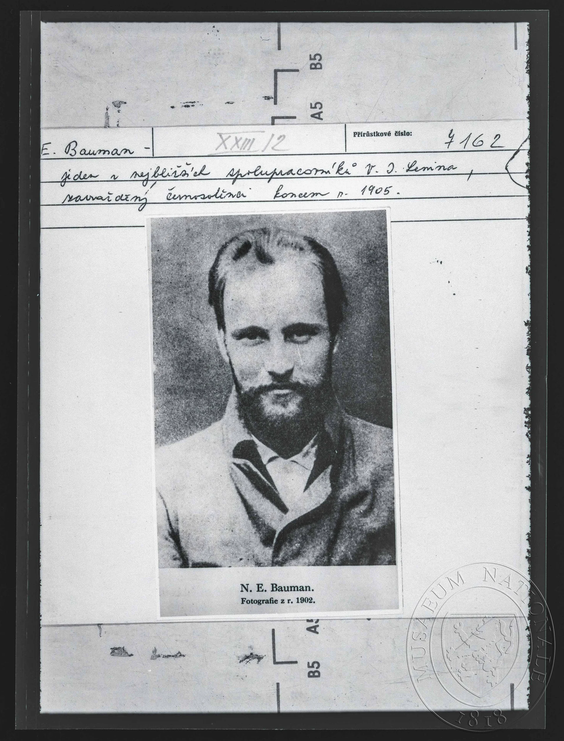 Obrázek Fotografie, N. E. Bauman