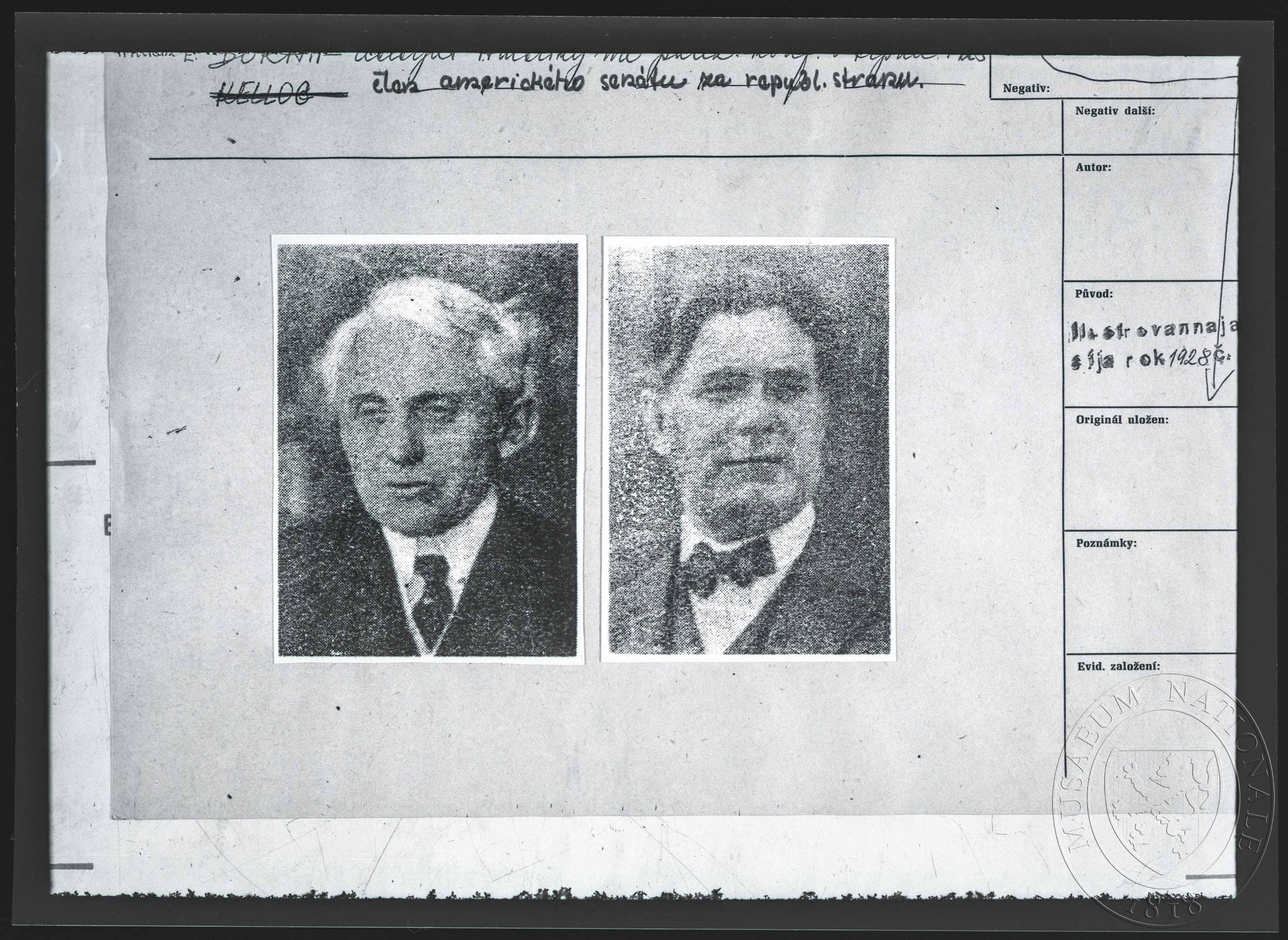 Náhledový obrázek Fotografie, dva státníci - 1