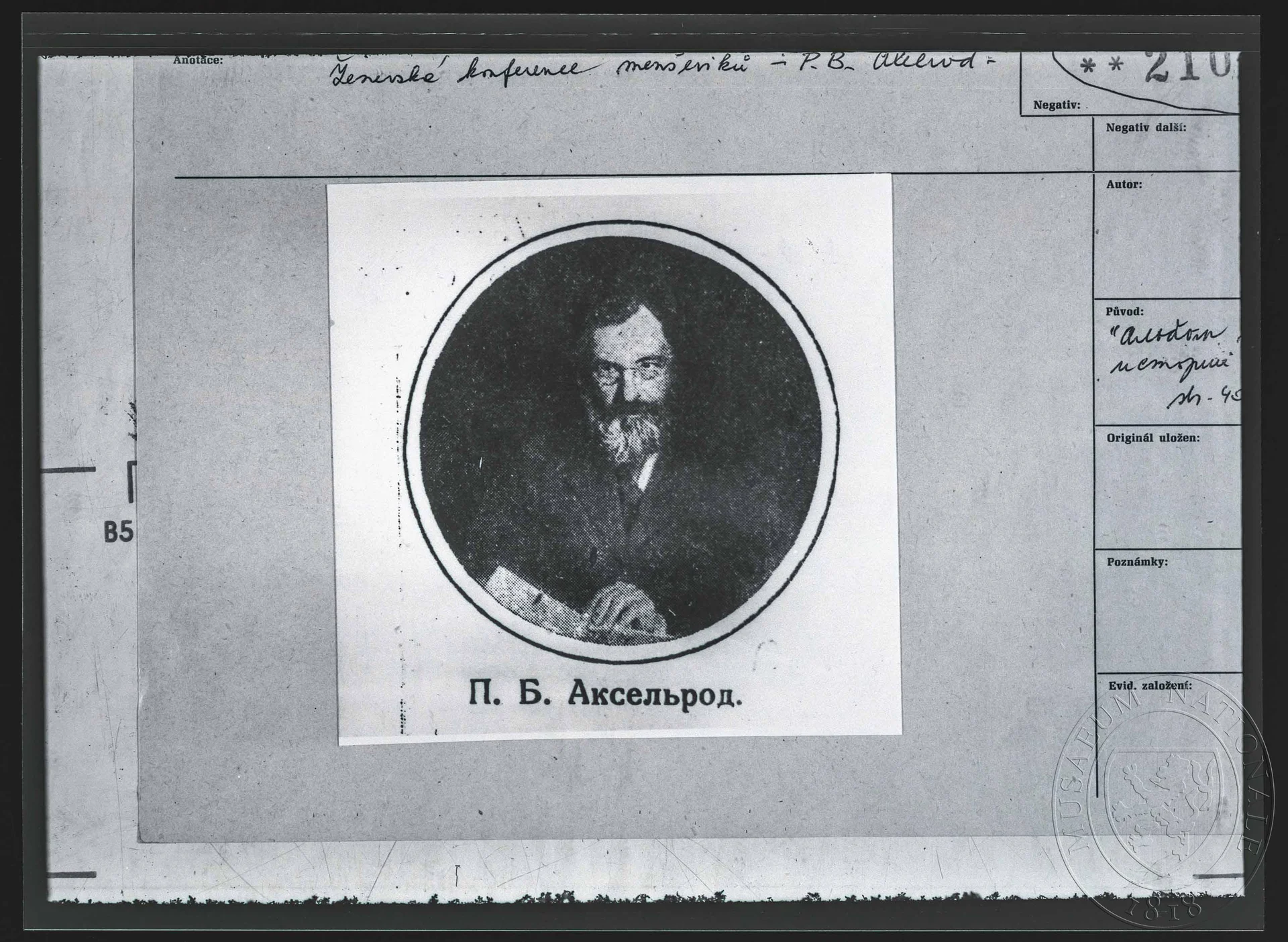 Obrázek Fotografie, Pavel Borisovič Axelrod