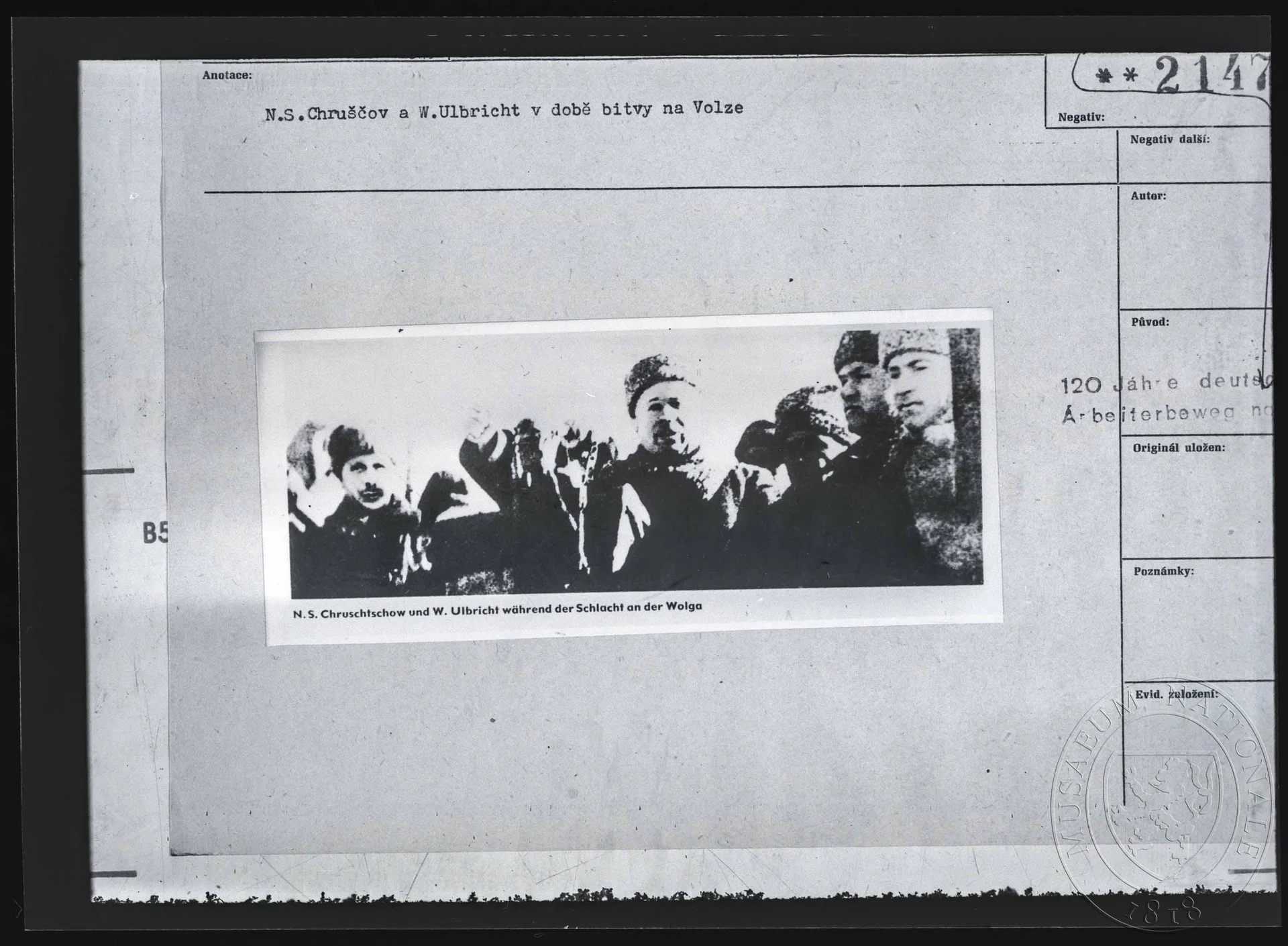 Obrázek Fotografie, Walter Ulbricht a Nikita S. Chruščov