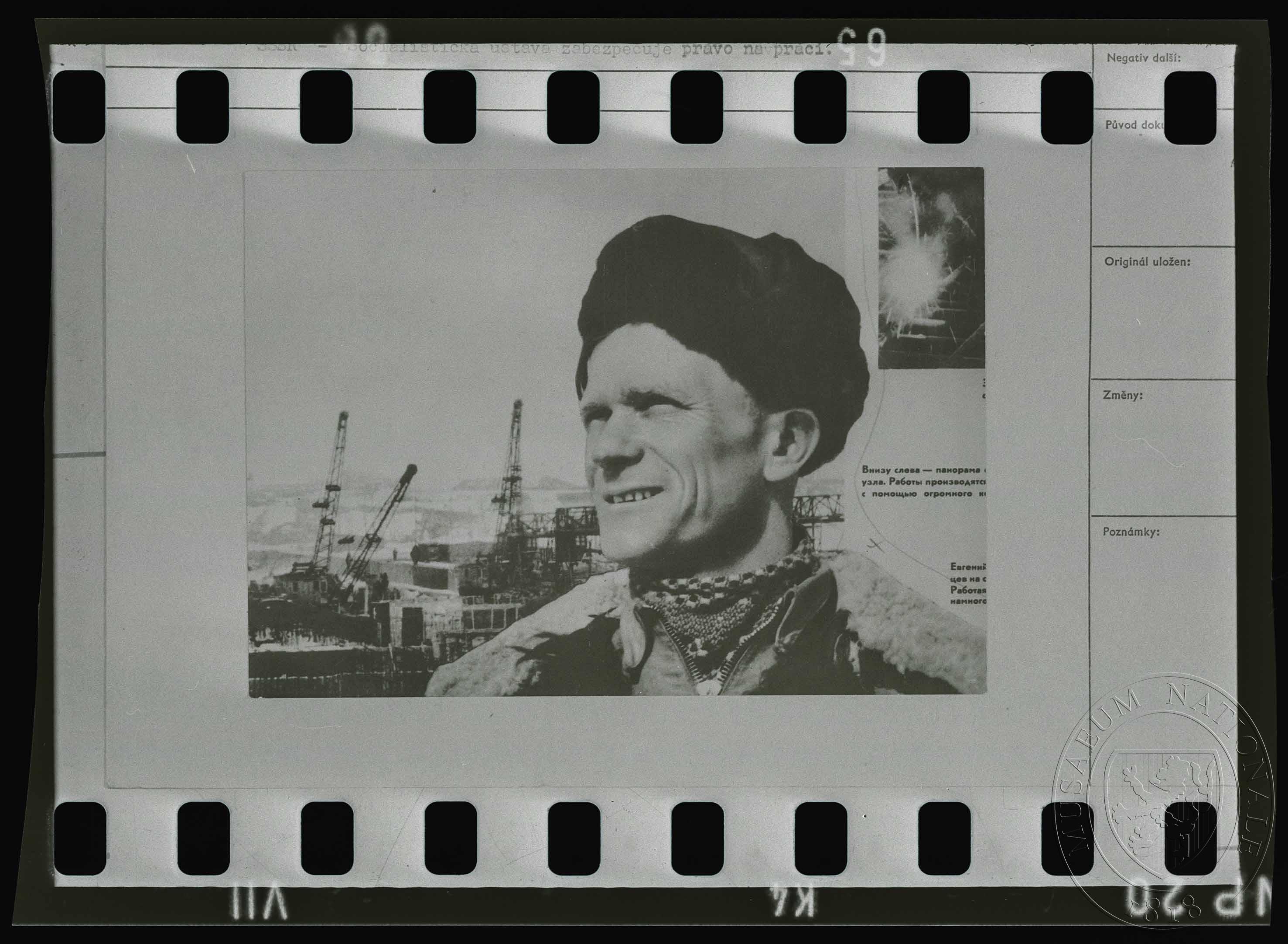 Náhledový obrázek Fotografie, fotografie dělníka - 1
