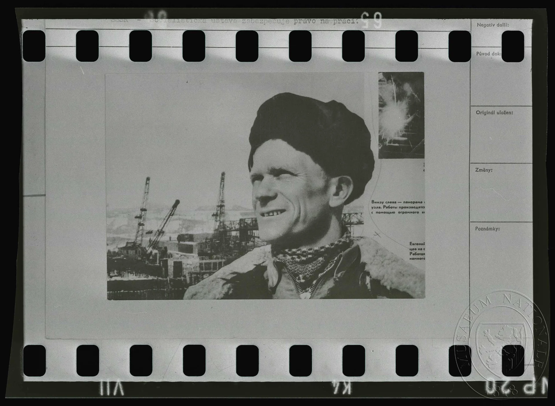 Obrázek Fotografie, fotografie dělníka