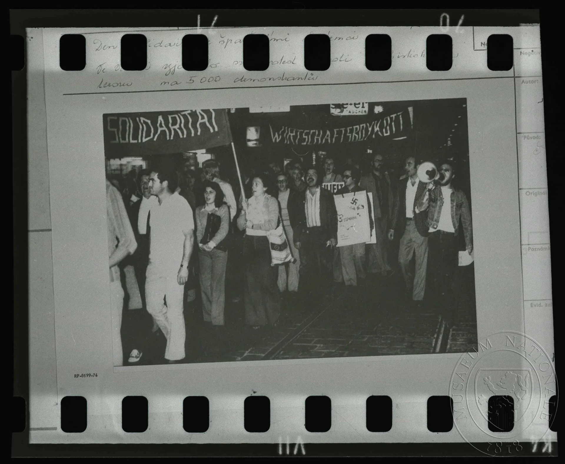 Obrázek Fotografie, den solidarity se španělskými vlastenci