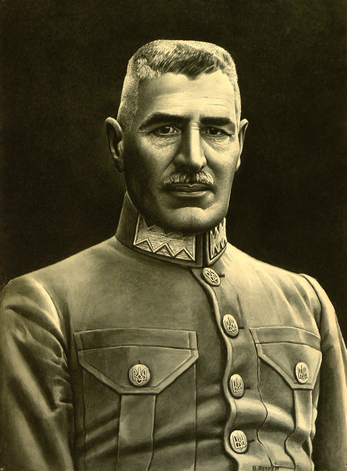 Náhledový obrázek Antin Kravs [Anton Kraus], generál Ukrajinské haličské armády - 1