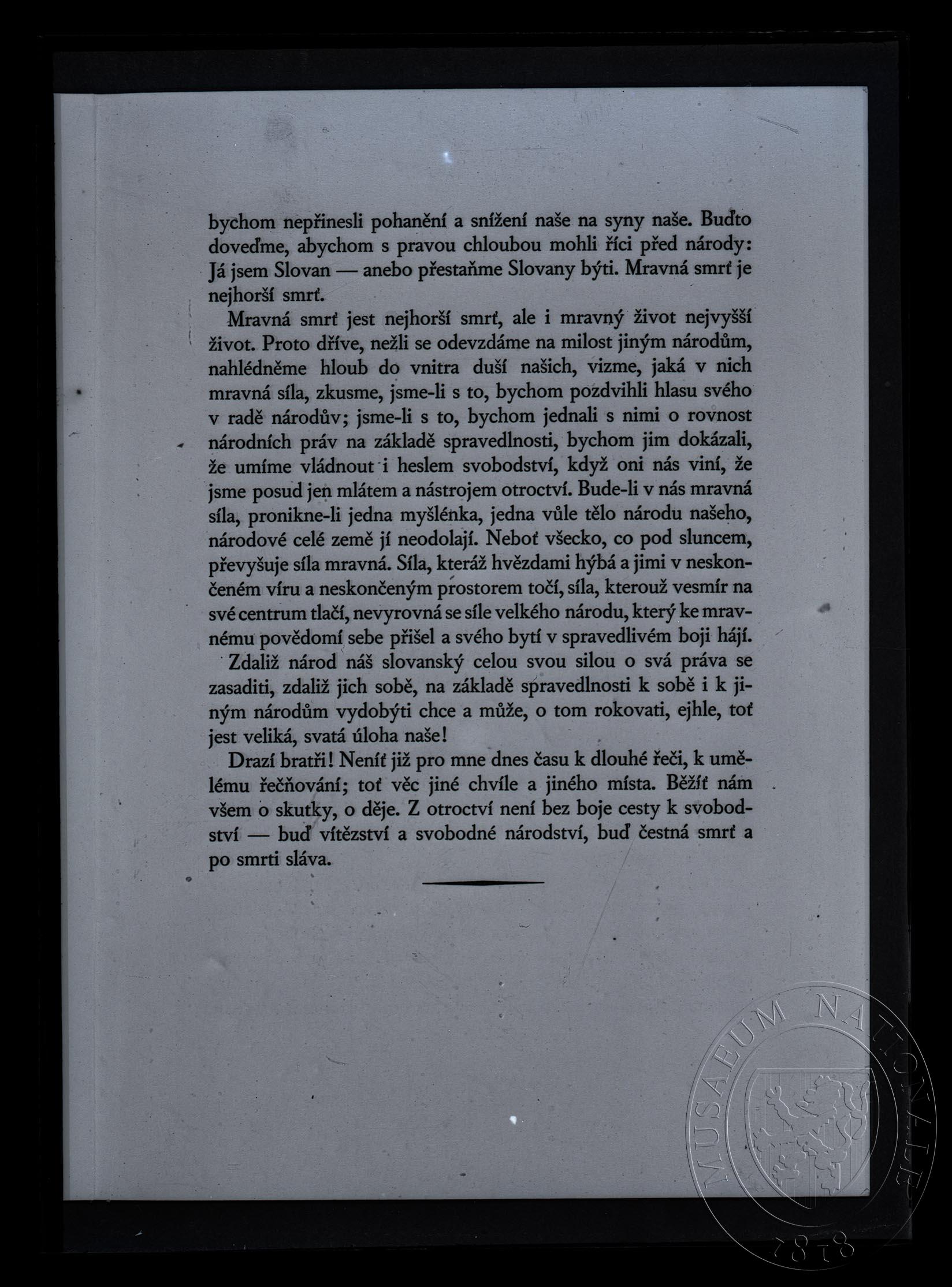 Náhledový obrázek Slovan, vnitřní strana textu. - 1