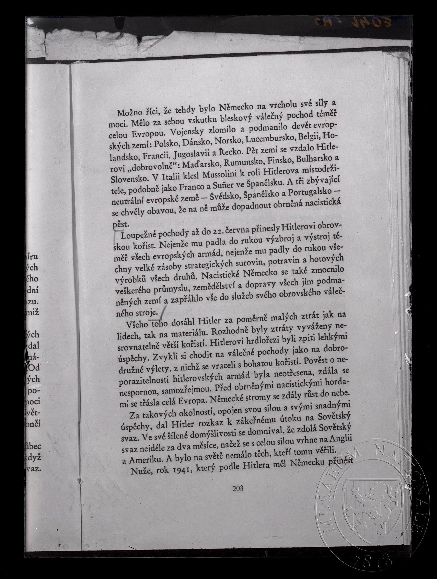 Obrázek Strana textu v publikaci, str. 203.