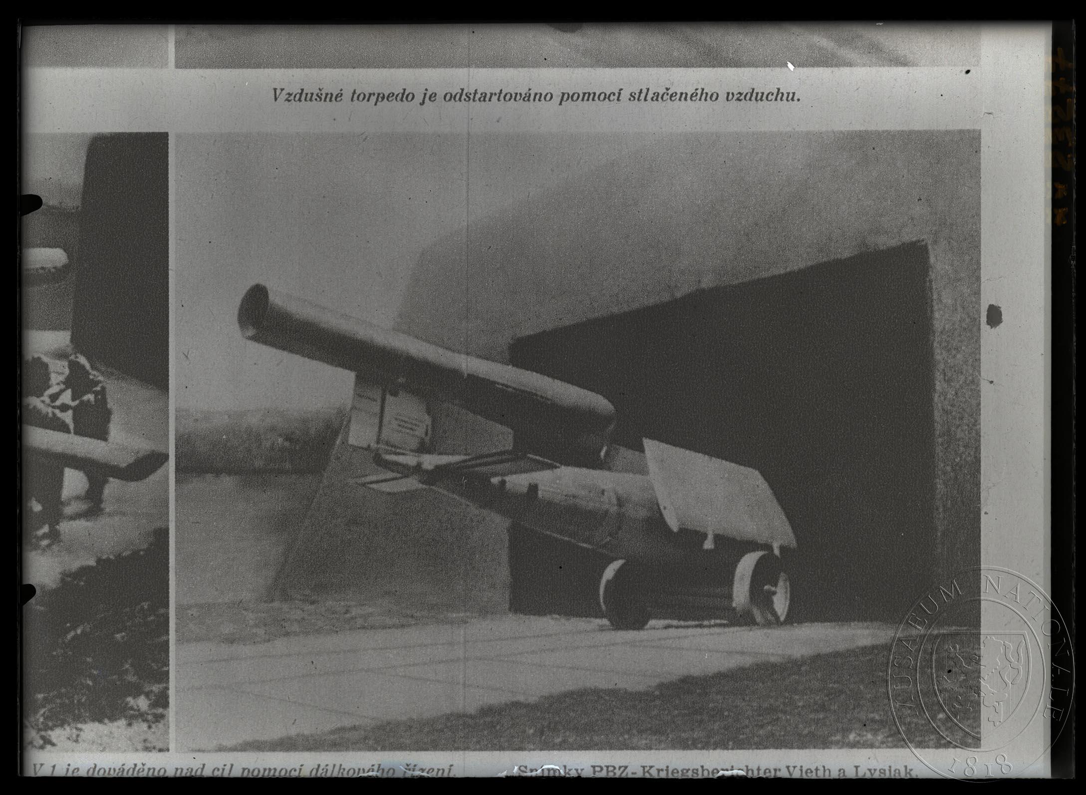 Náhledový obrázek Fotografie, vzdušné torpédo V1 - 1