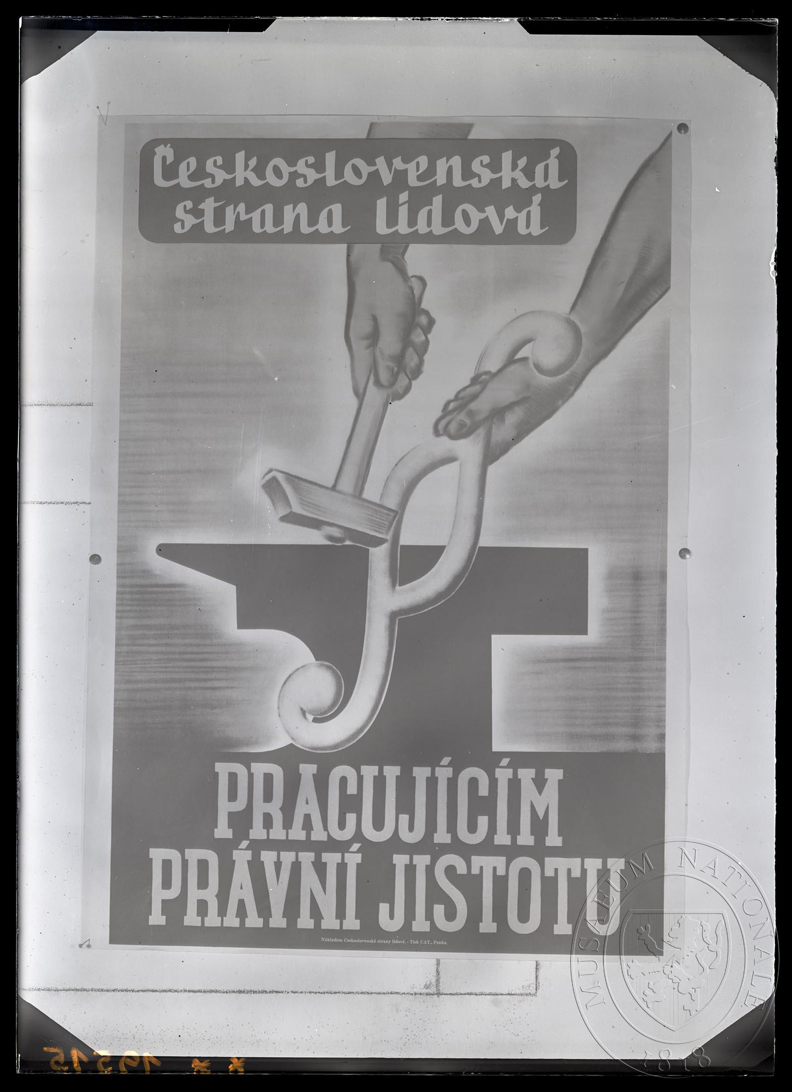 Náhledový obrázek Plakát Pracujícím právní jistotu - 1