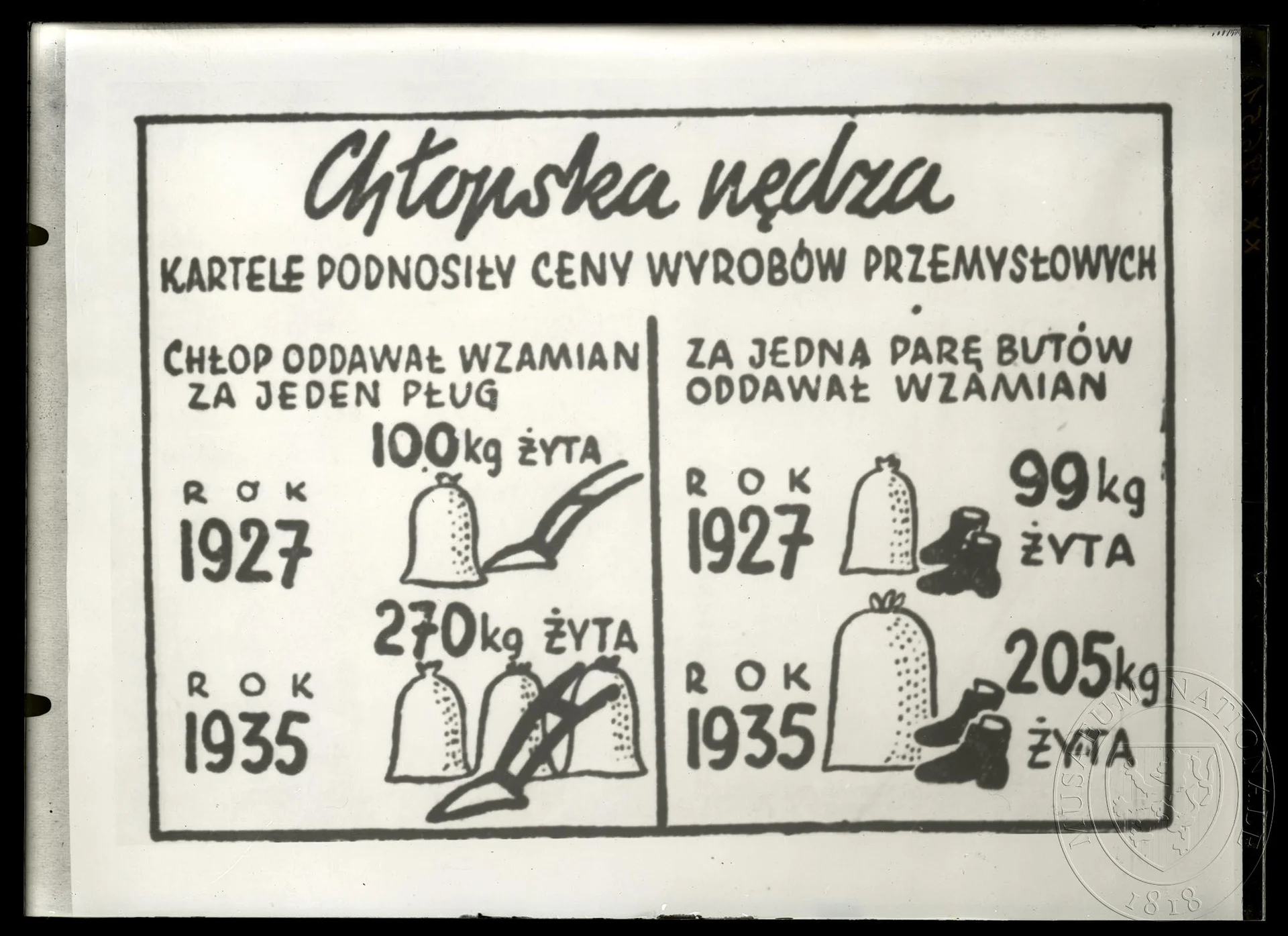 Obrázek Lístek s cenami průmyslových výrobků