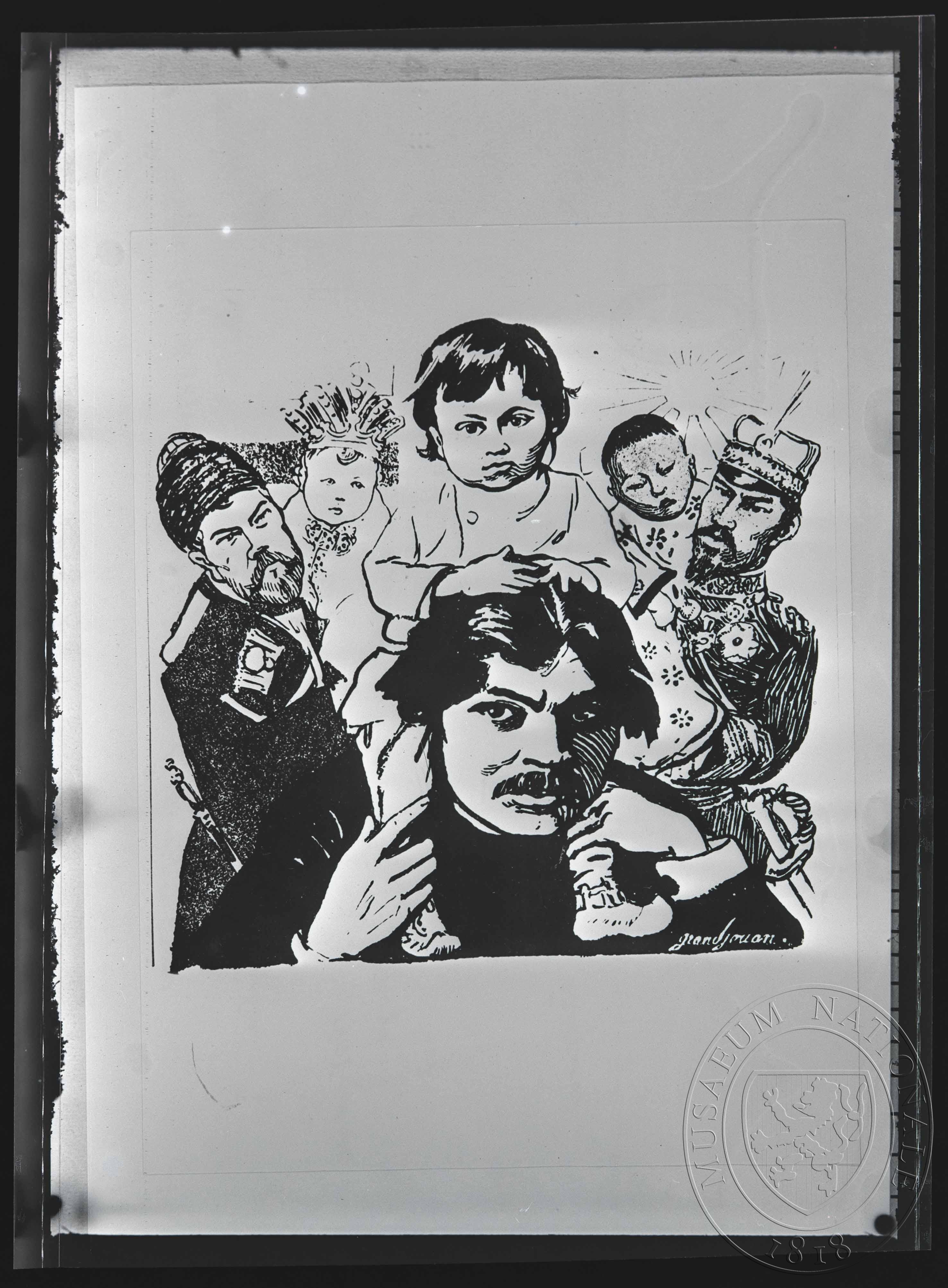 Náhledový obrázek Karikatura, ruský car - 1