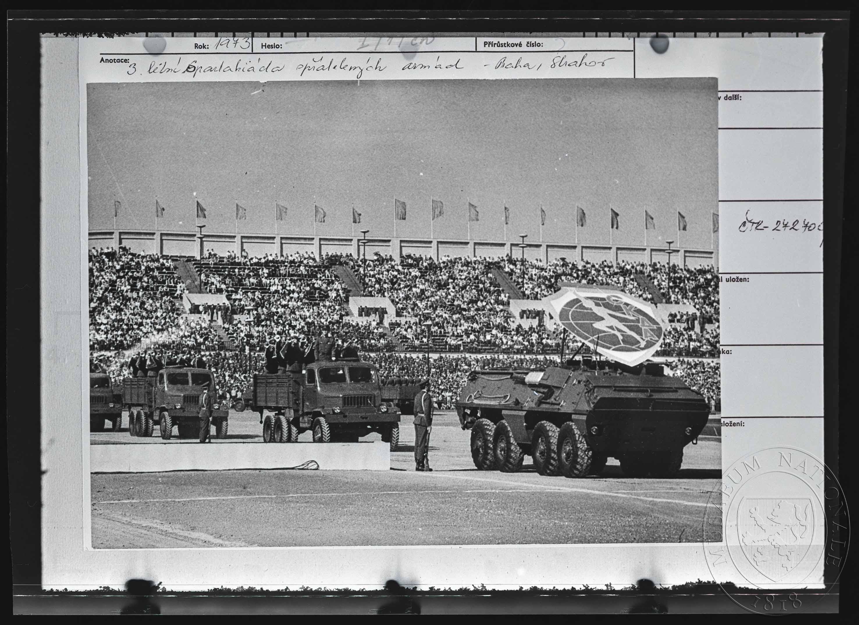 Náhledový obrázek Fotografie, 3. letní spartakiáda spřátelených armád - 1