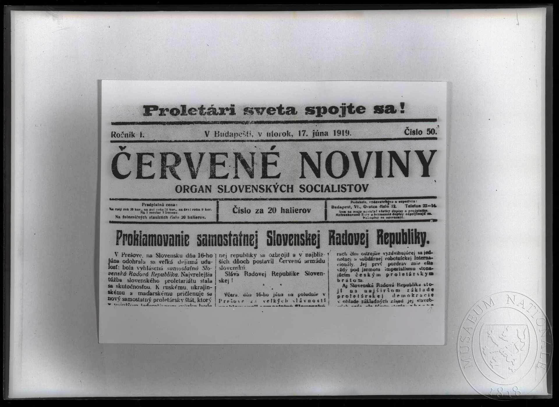 Obrázek Periodikum Červené noviny