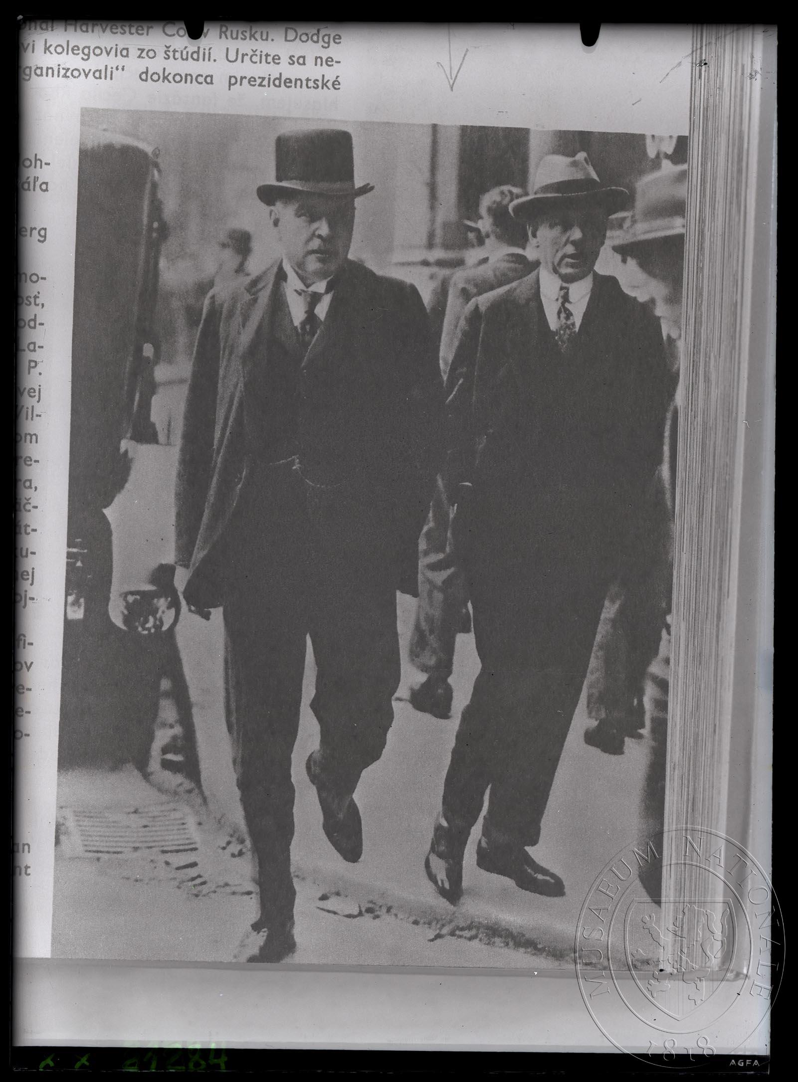 Náhledový obrázek Fotografie, John P. Morgan a Thomas W. Lamont - 1