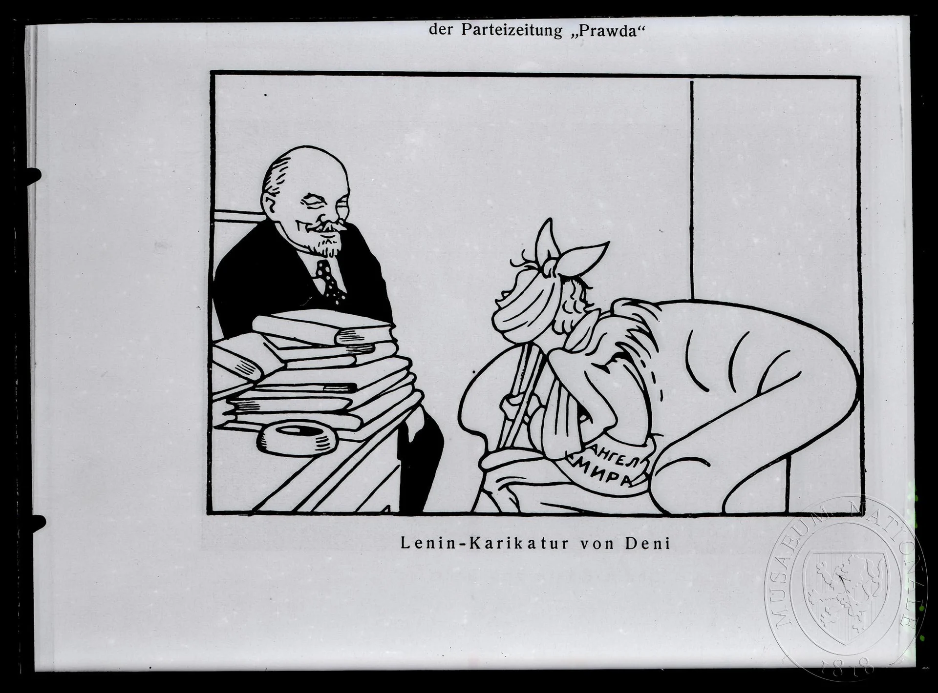 Obrázek Karikatura, Lenin v karikatuře Deniho