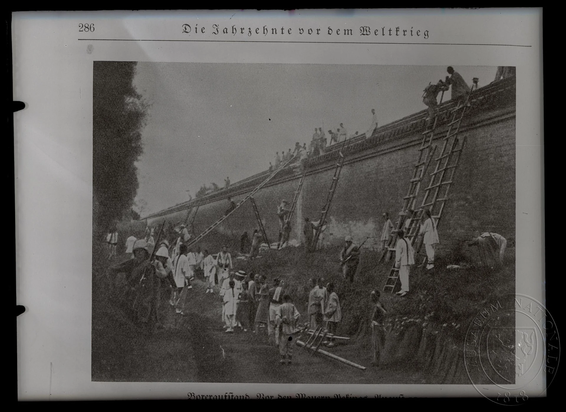 Obrázek Fotografie, povstání před Pekingem v srpnu 1900
