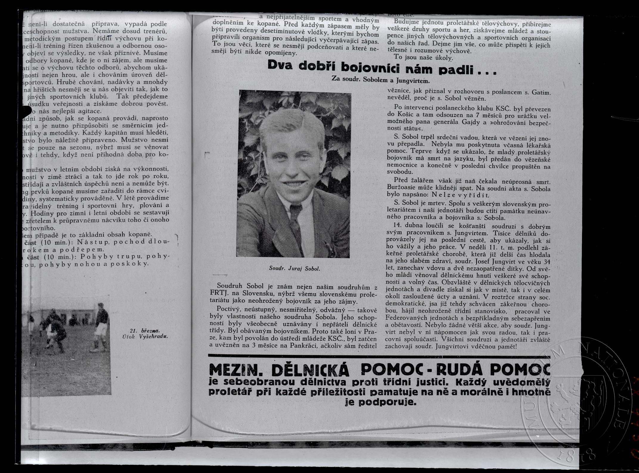 Náhledový obrázek Článek, Dva dobří bojovníci nám padli... - 1
