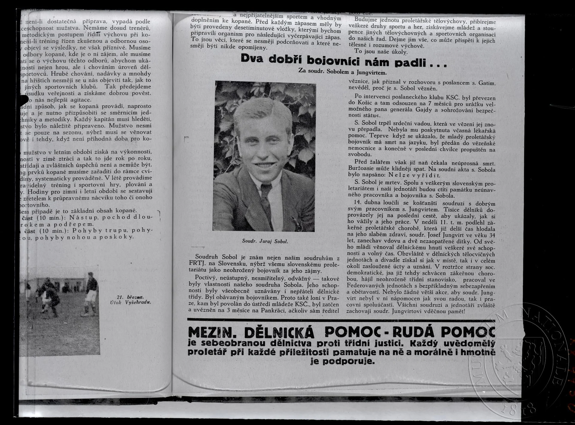 Obrázek Článek, Dva dobří bojovníci nám padli...
