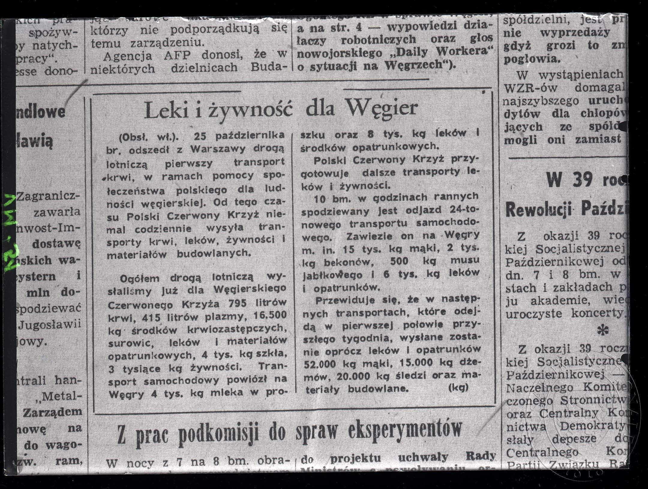 Náhledový obrázek Článek, Léky pro Maďarsko - 1