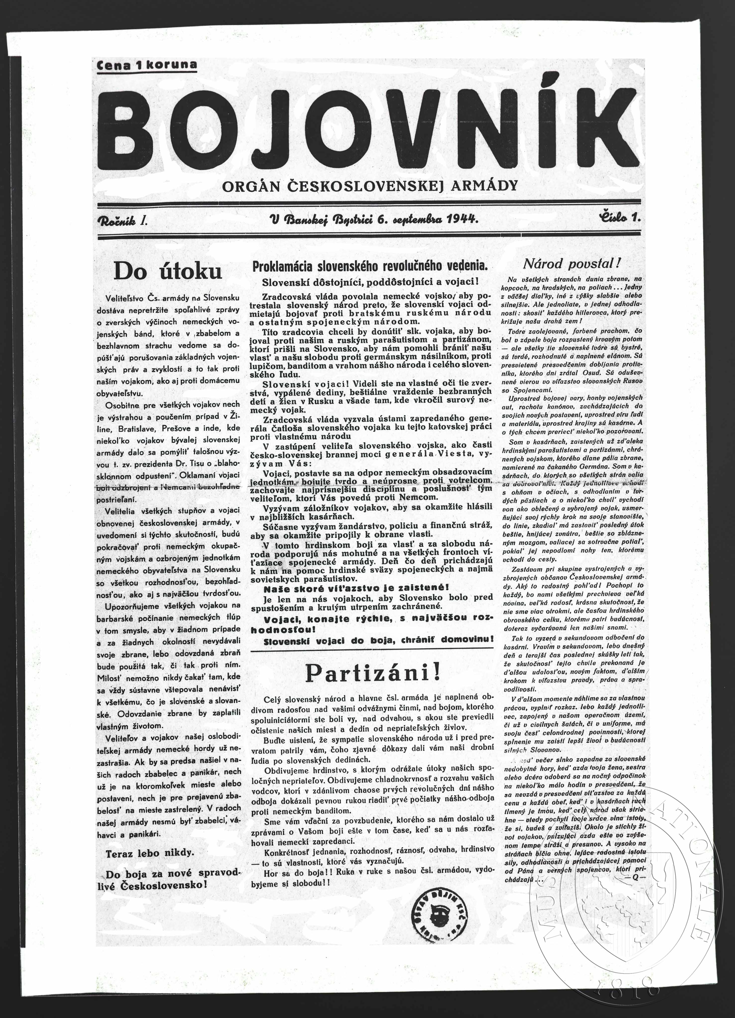 Náhledový obrázek Periodikum, Bojovník - 1