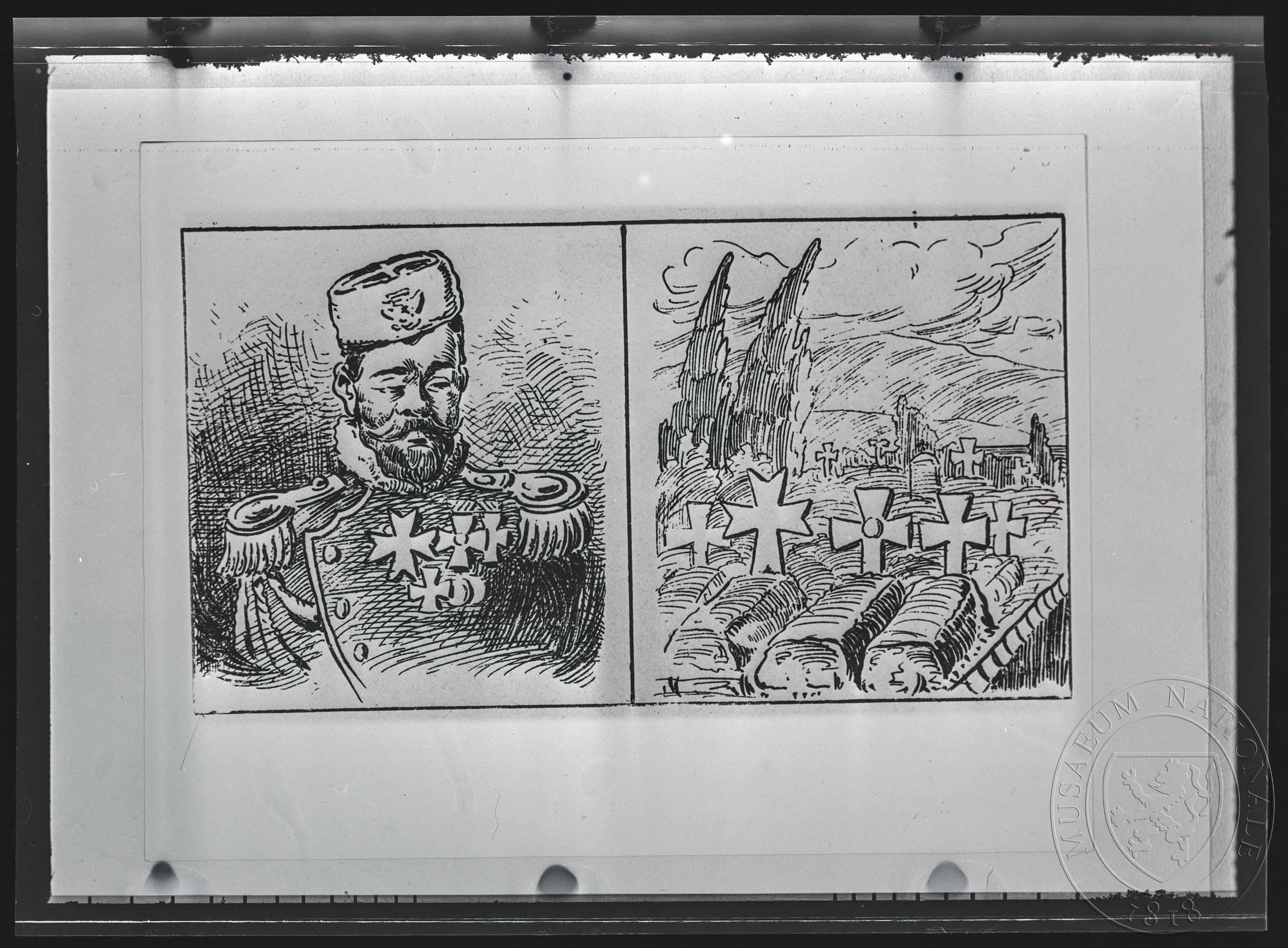 Náhledový obrázek Karikatura, ruský car - 1