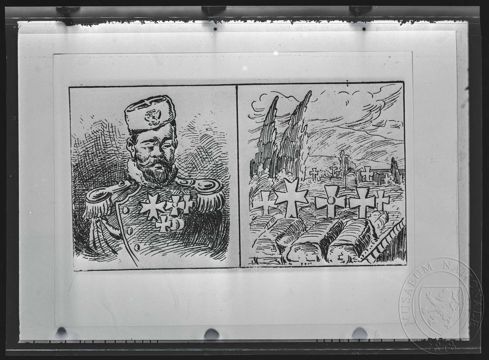 Obrázek Karikatura, ruský car