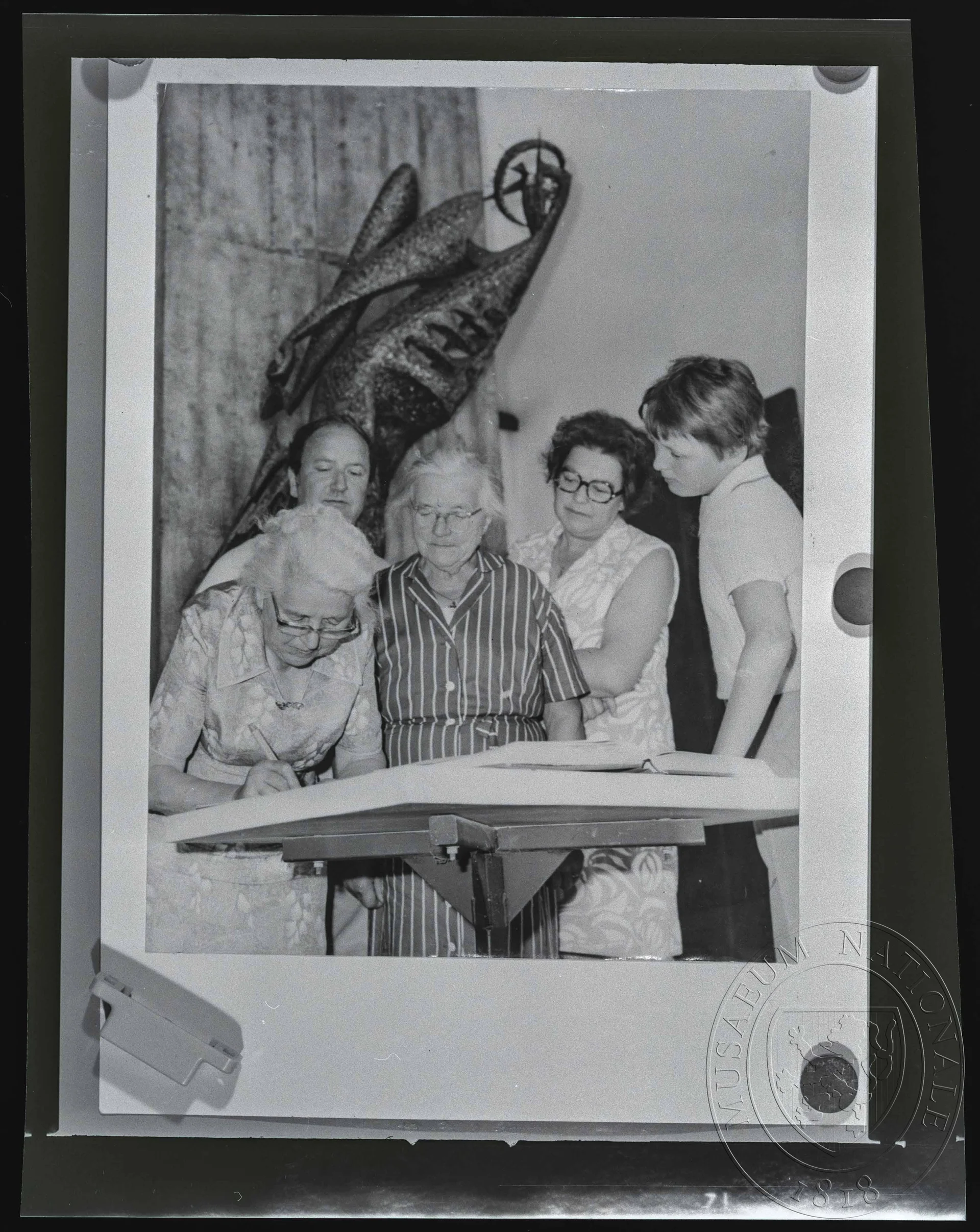 Obrázek Fotografie, návštěvníci při zápisu