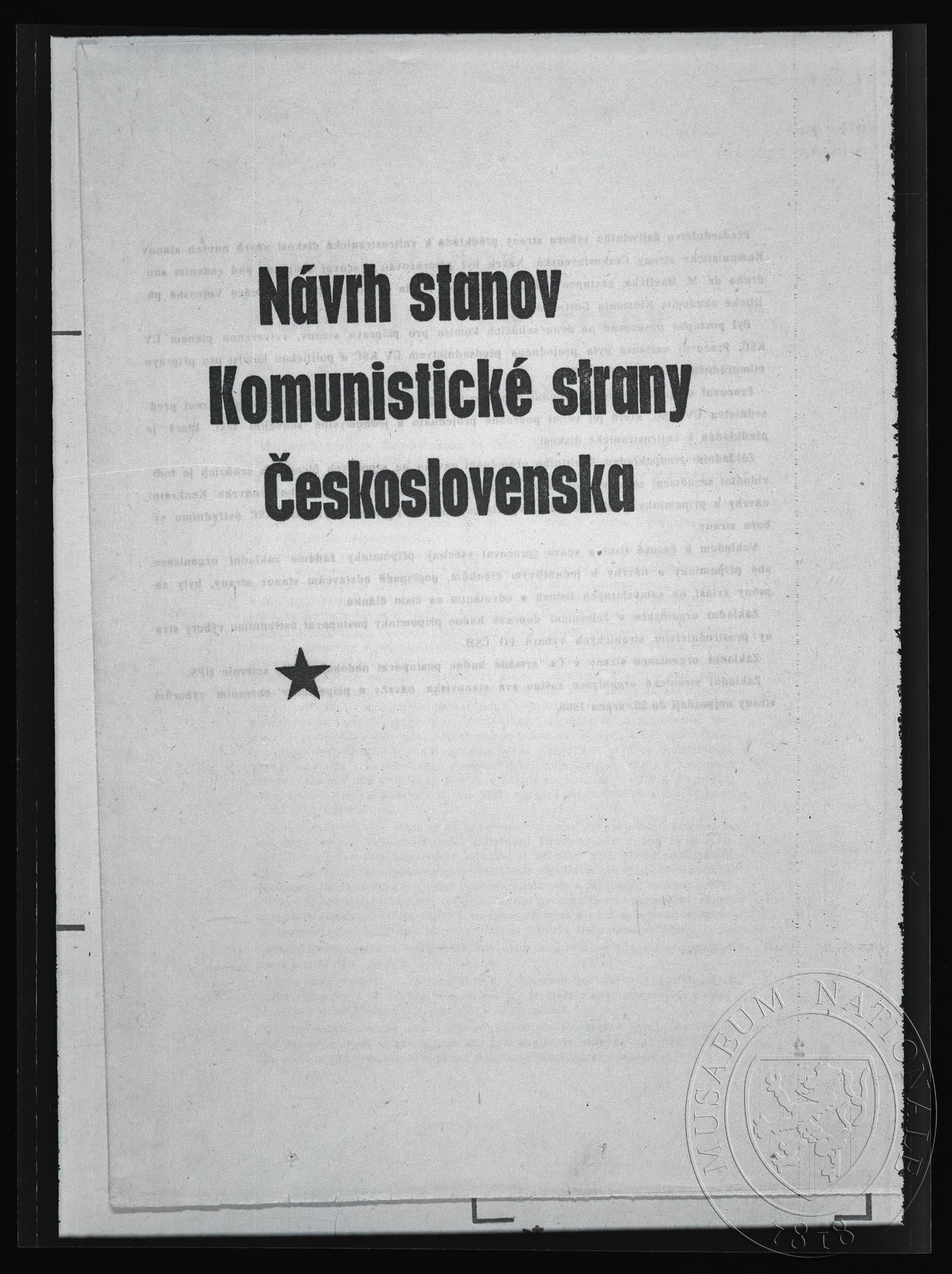 Náhledový obrázek Publikace, Komunistické strany Československa - 1