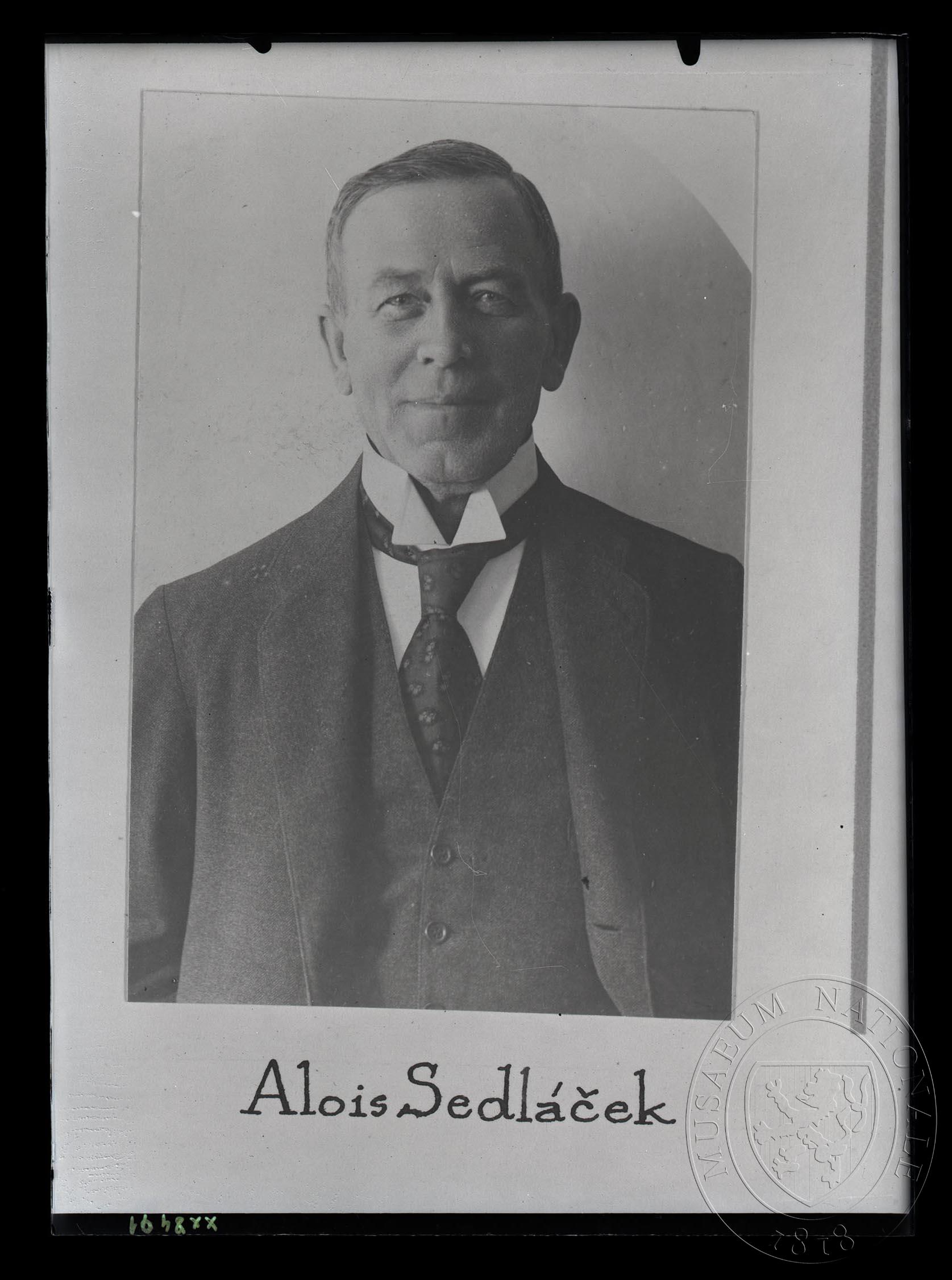 Náhledový obrázek Fotografie, Alois Sedláček, portrét. - 1