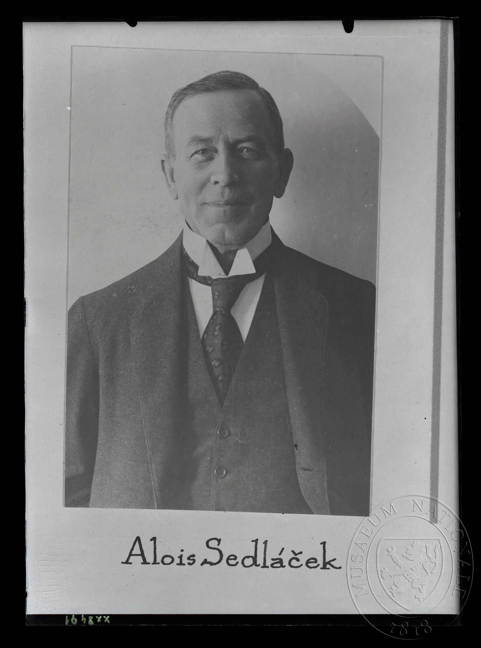 Obrázek Fotografie, Alois Sedláček, portrét.