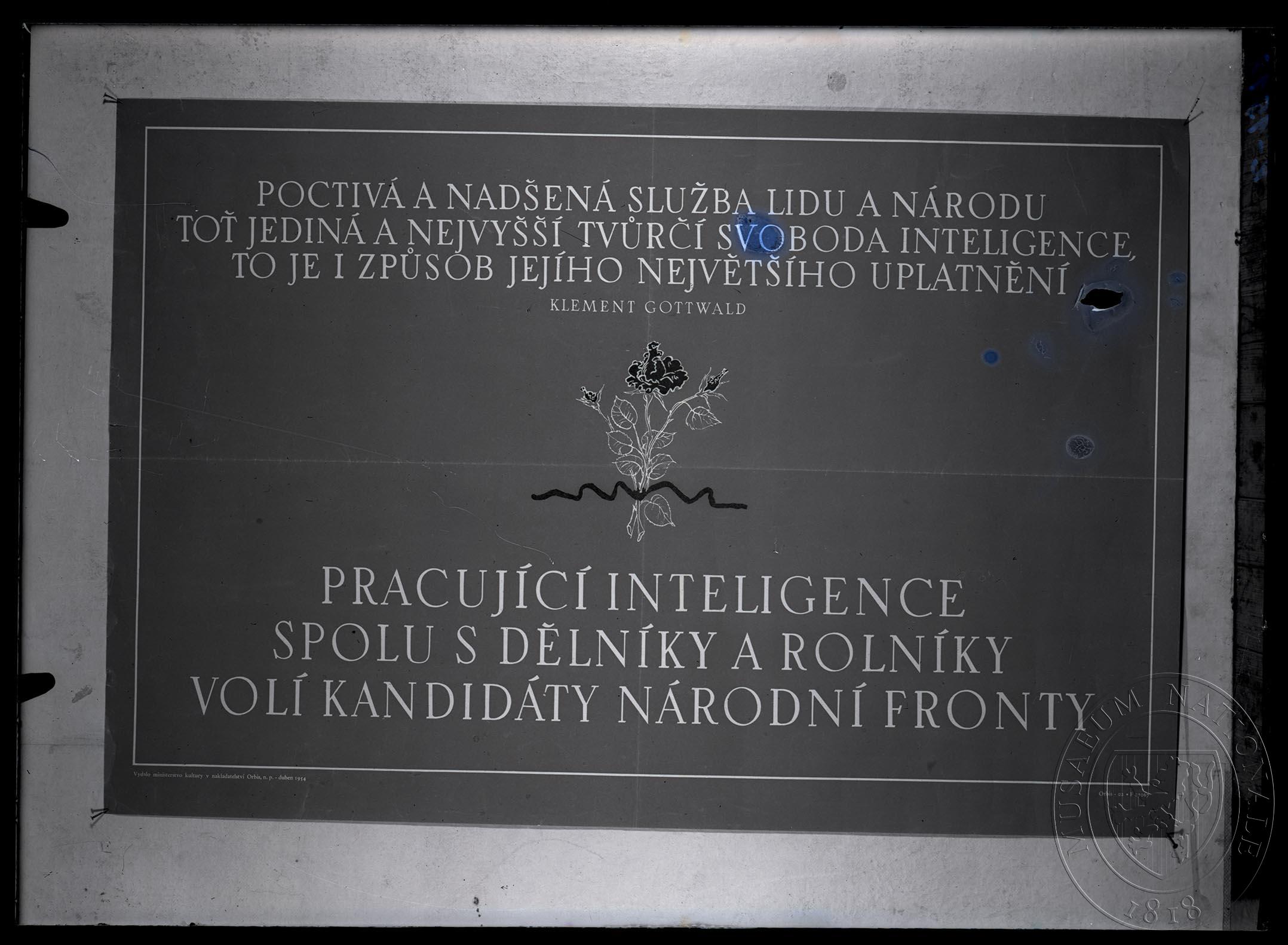 Náhledový obrázek Volební leták Národní fronty - 1