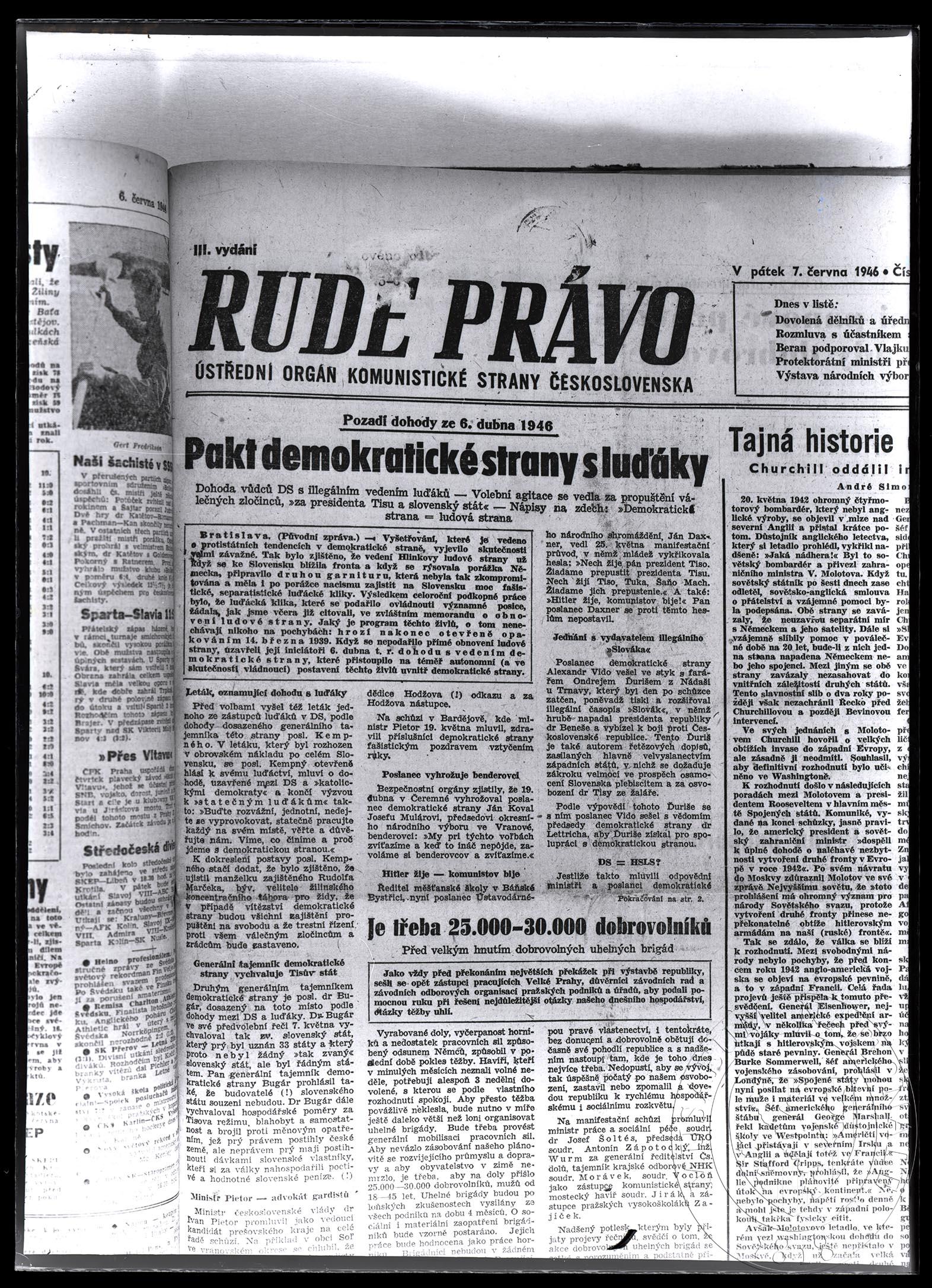 Náhledový obrázek Periodikum Rudé právo - 1