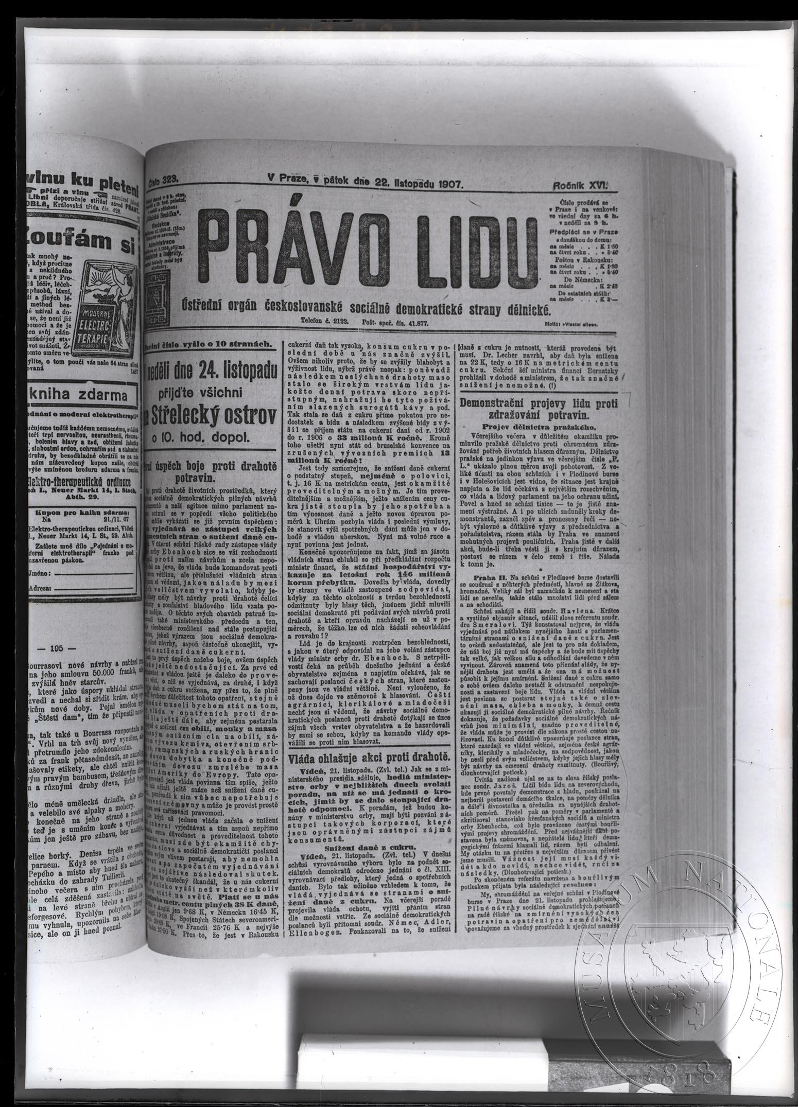 Náhledový obrázek Periodikum Právo lidu - 1