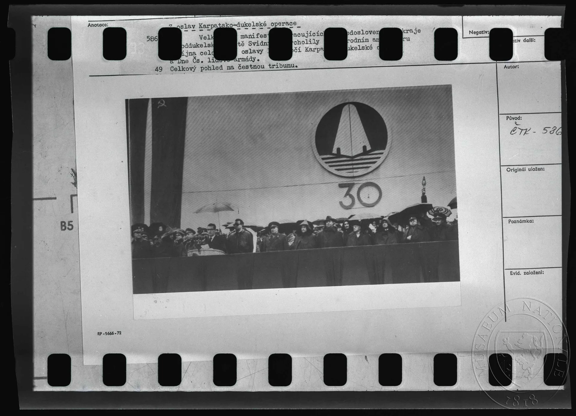 Obrázek Fotografie, Z oslav karpatsko-dukelské operace