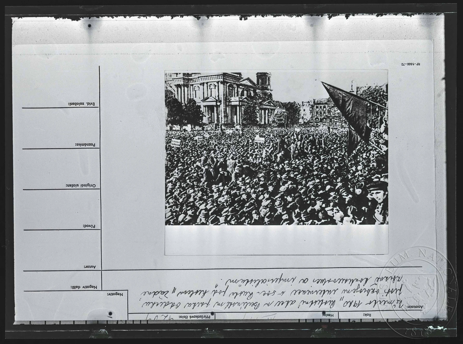 Obrázek Fotografie, protestní akce v Berlíně proti intervenci v Rusku