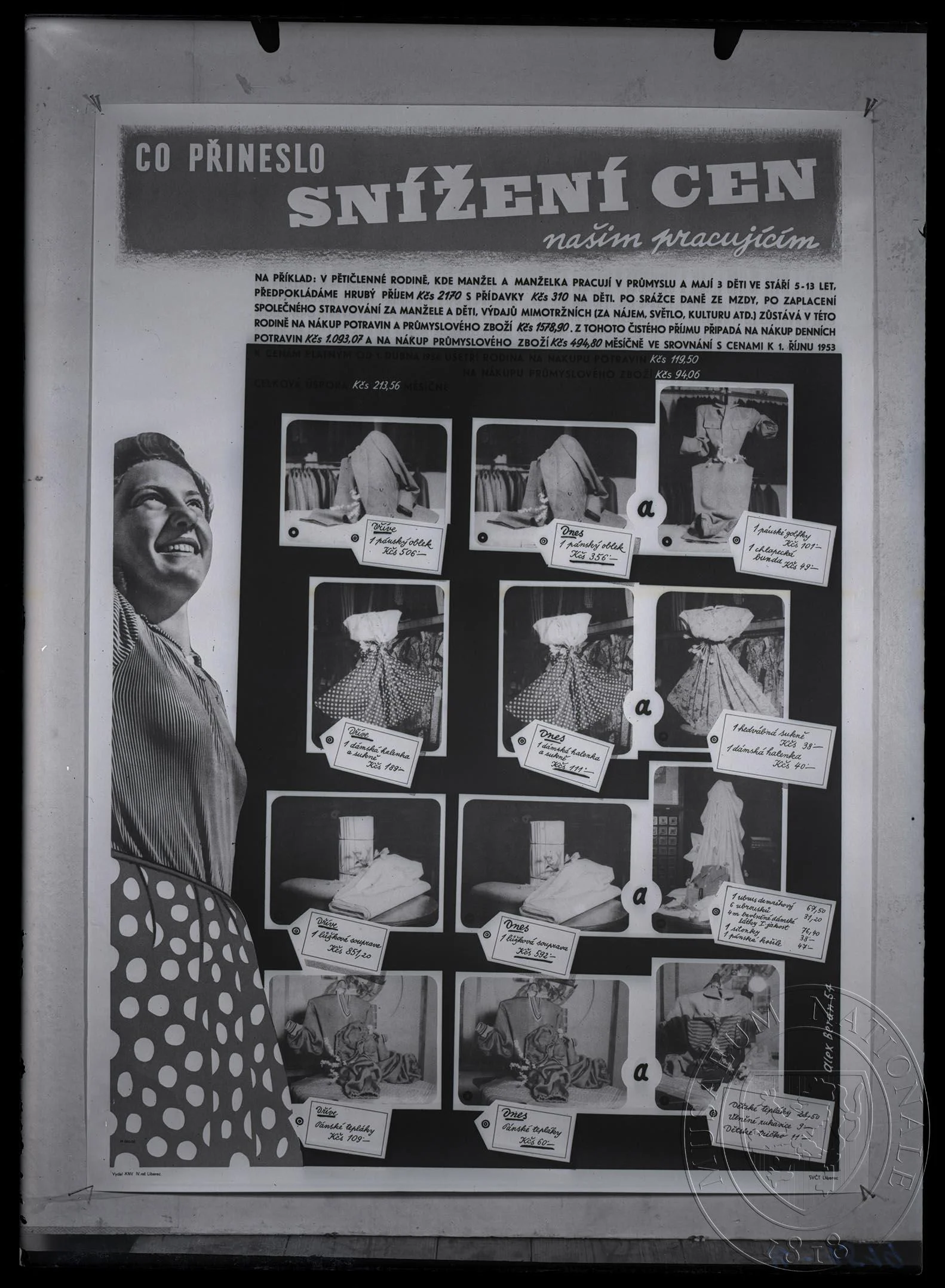 Obrázek Plakát Co přineslo snížení cen našim pracujícím