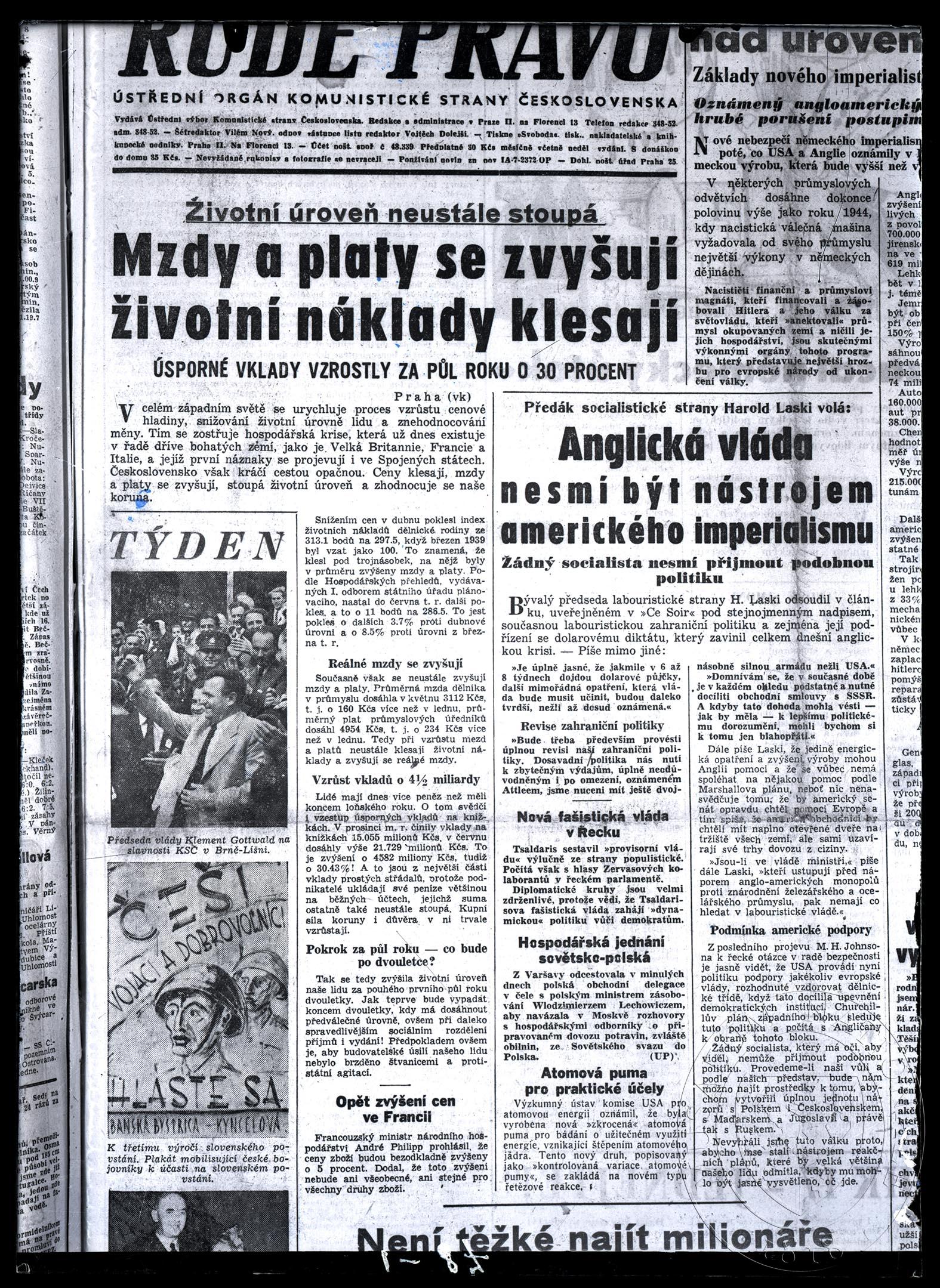 Obrázek Článek Mzdy a platy se zvyšují, životní náklady klesají.