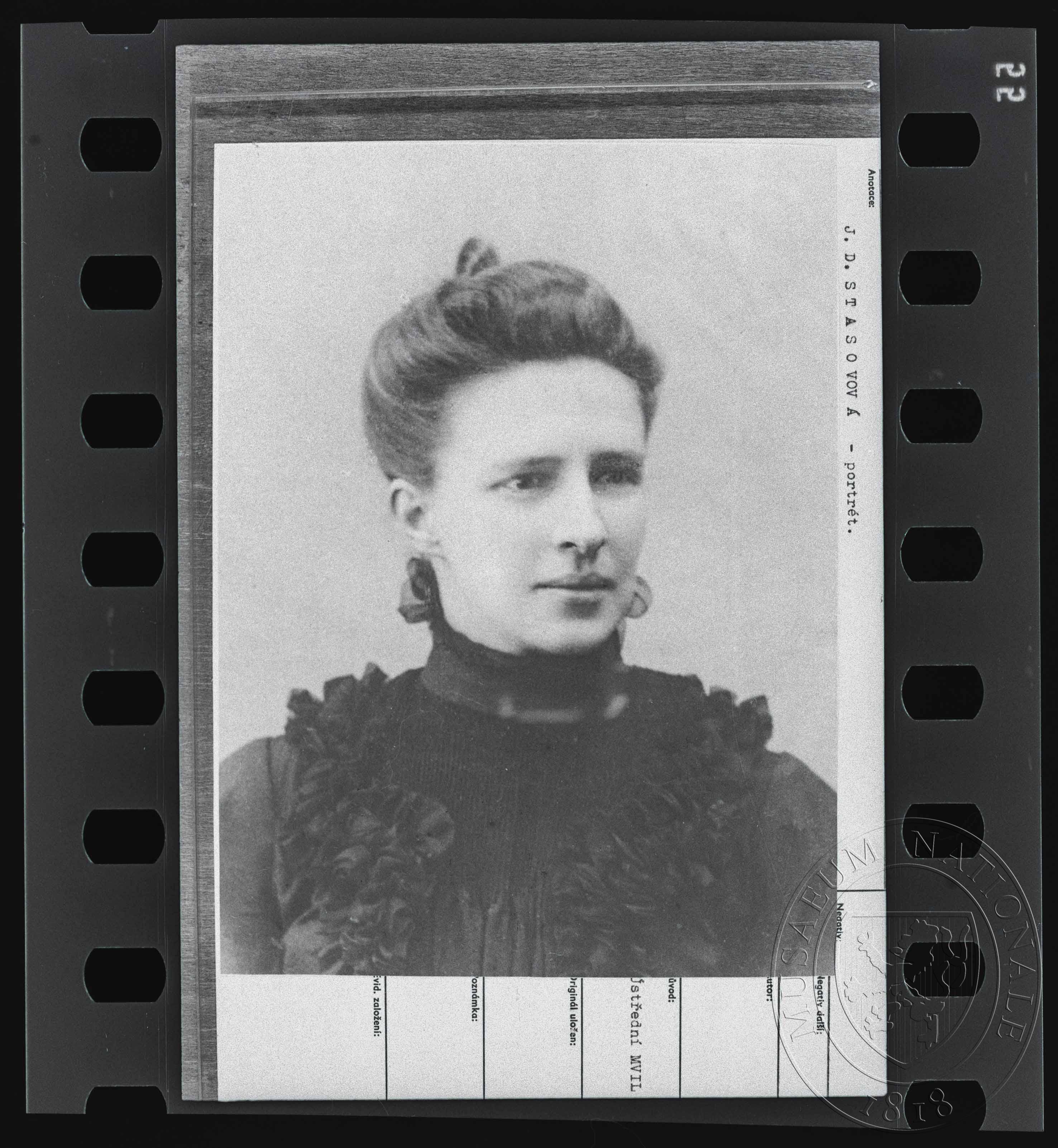 Náhledový obrázek Fotografie, J. D. Stasovová - 1