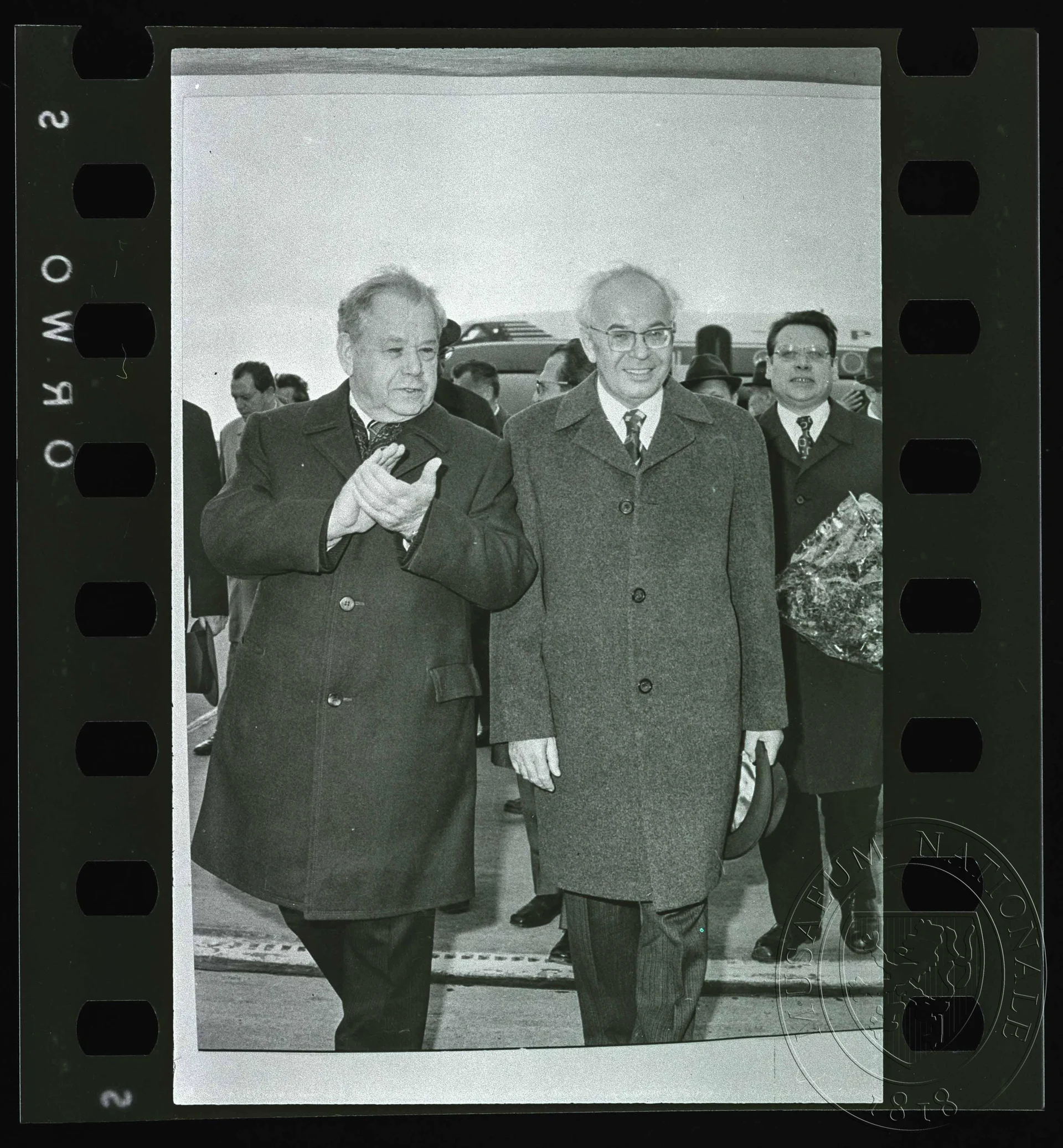 Obrázek Fotografie, Gustáv Husák a Andrej Pavlovič Kirilenko