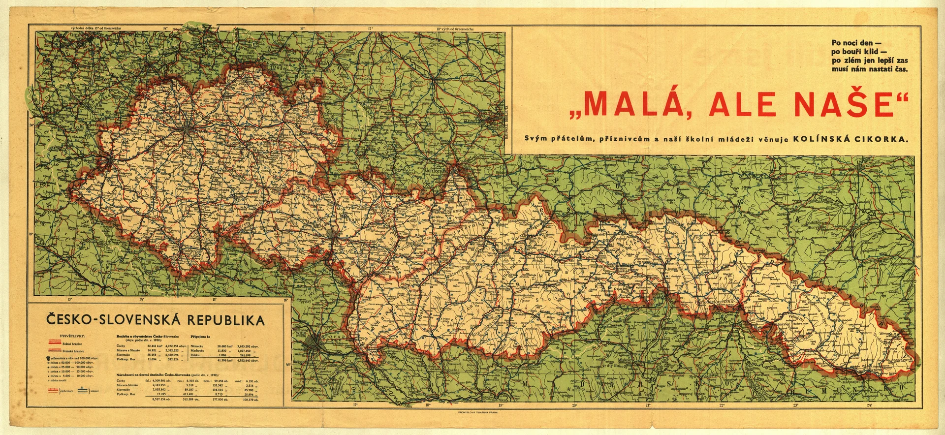 Náhledový obrázek předmětu Mapa Česko- Slovenské republiky