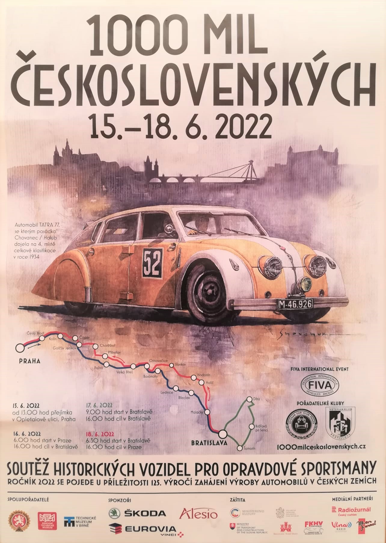 Náhledový obrázek 1000 mil československých 2022 - 1