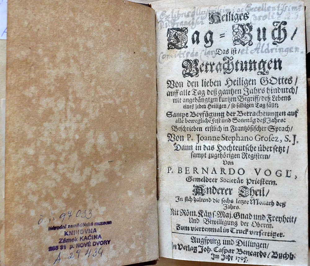 Náhledový obrázek předmětu Heiliges Tag-Buch : Das ist Berrachtungen