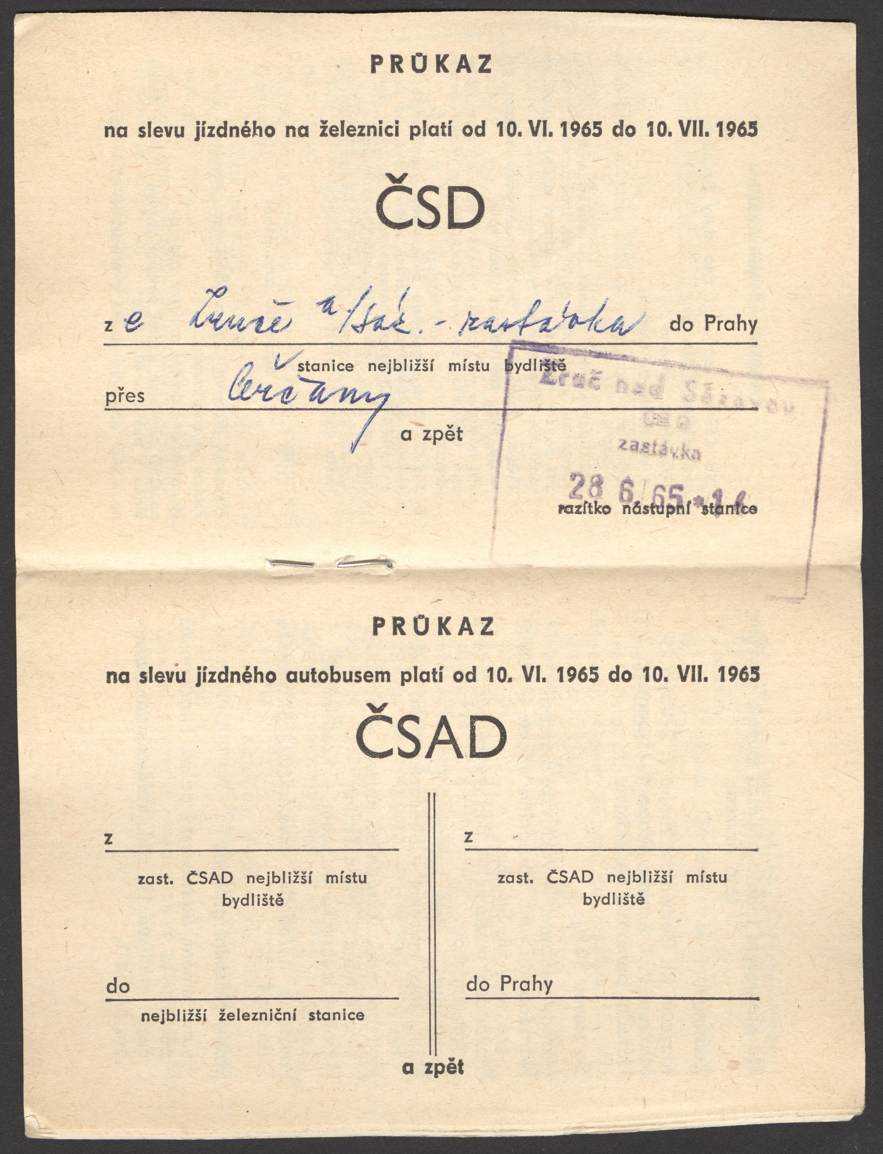 Náhledový obrázek Průkaz účastníka III. CS - 2