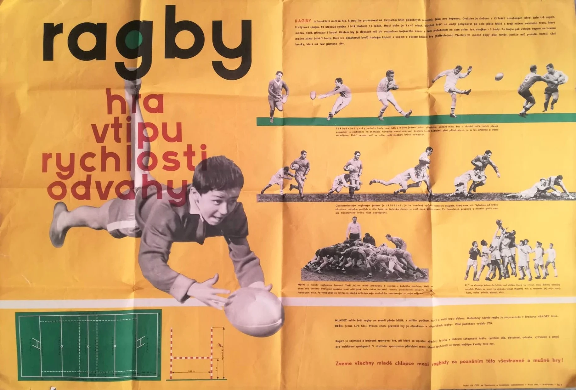 Náhledový obrázek předmětu Ragby. Hra vtipu, rychlosti, odvahy