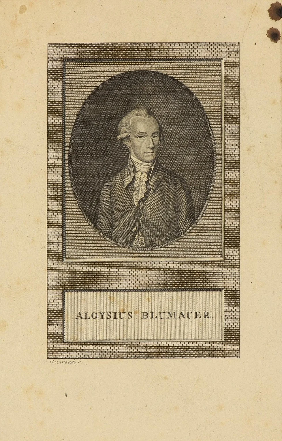 Náhledový obrázek předmětu Alois Blumauer (Johannes Aloisius Blumauer)