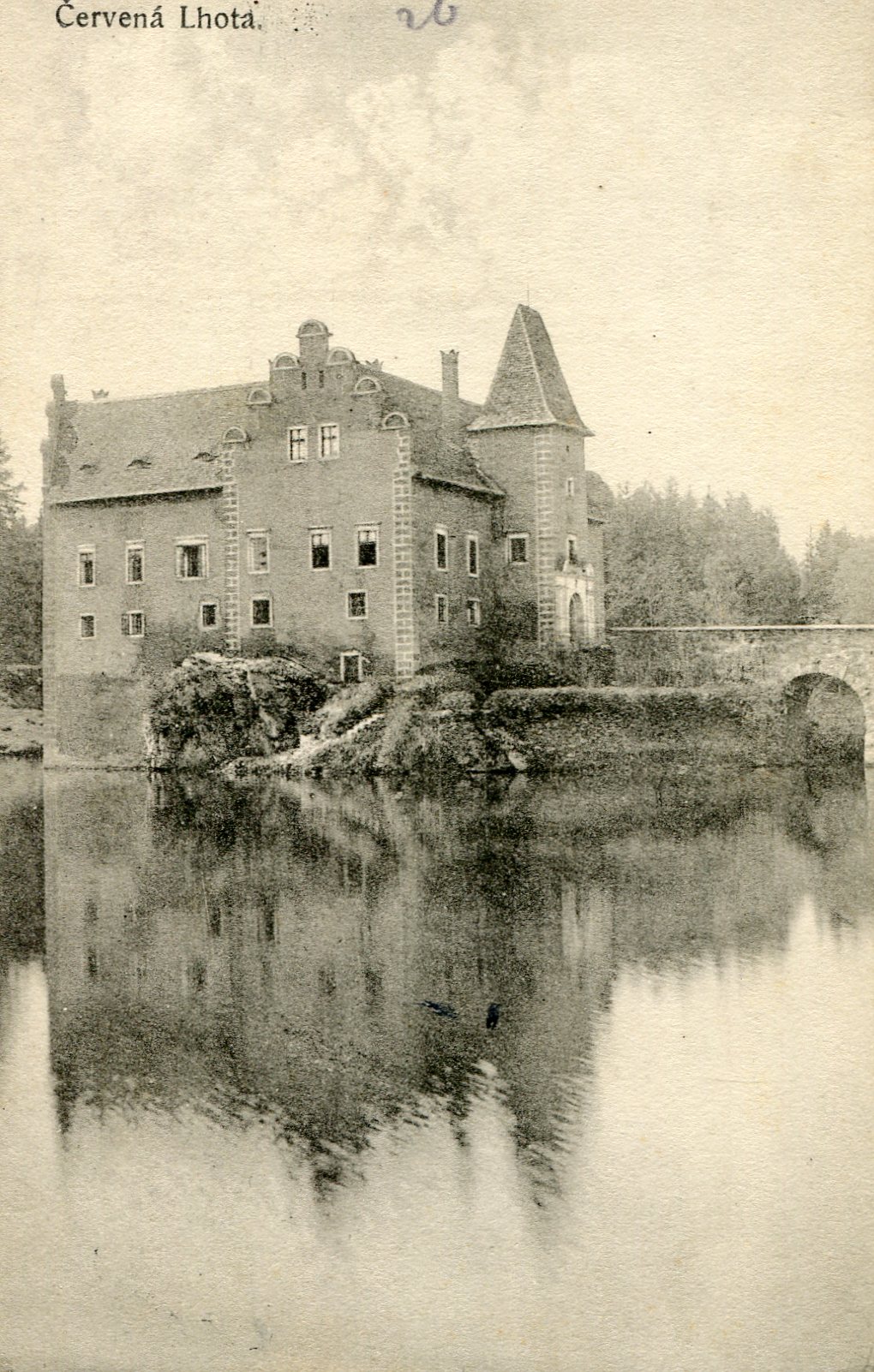 Náhledový obrázek Pohlednice "Červená Lhota" - 1