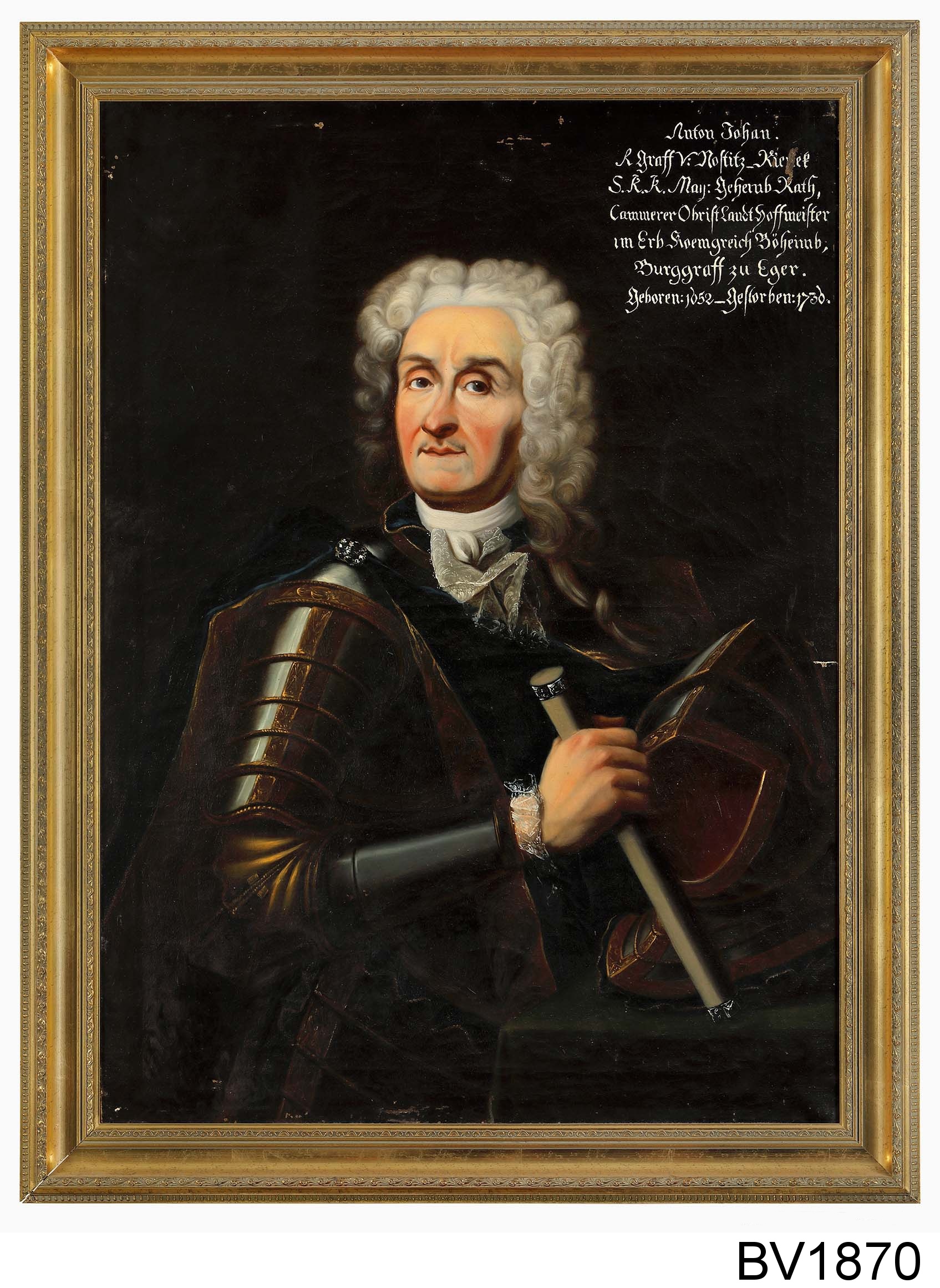 Náhledový obrázek Portrét Antonína Johanna hraběte Nostitze - Rieneck - 4