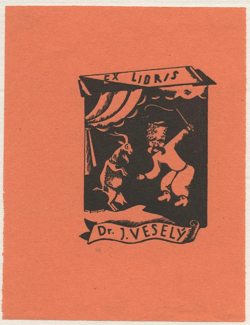Náhledový obrázek předmětu Ex libris dr. J. Veselý