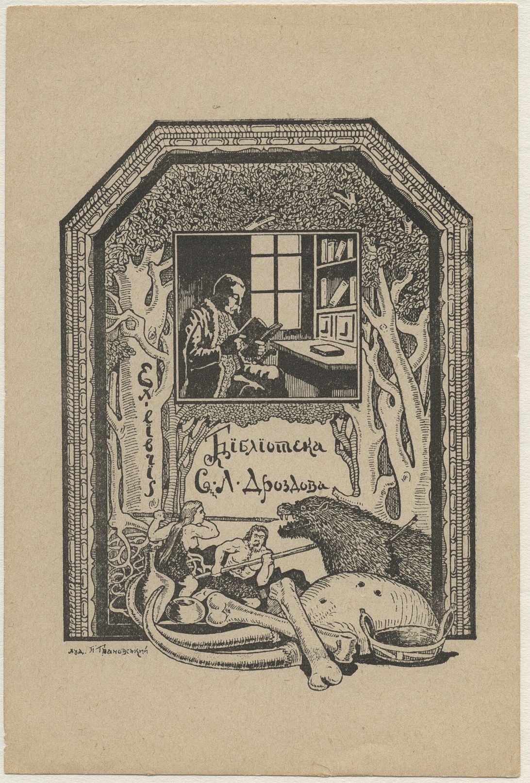 Náhledový obrázek Ex libris Knihovna S. L. Drozdova - 1